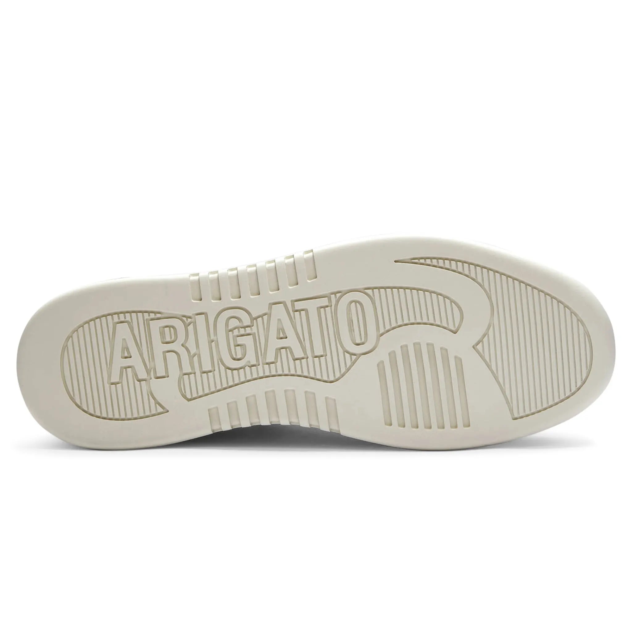 Sole view of Axel Arigato Dice Low Beige Blue Sneaker F1697003