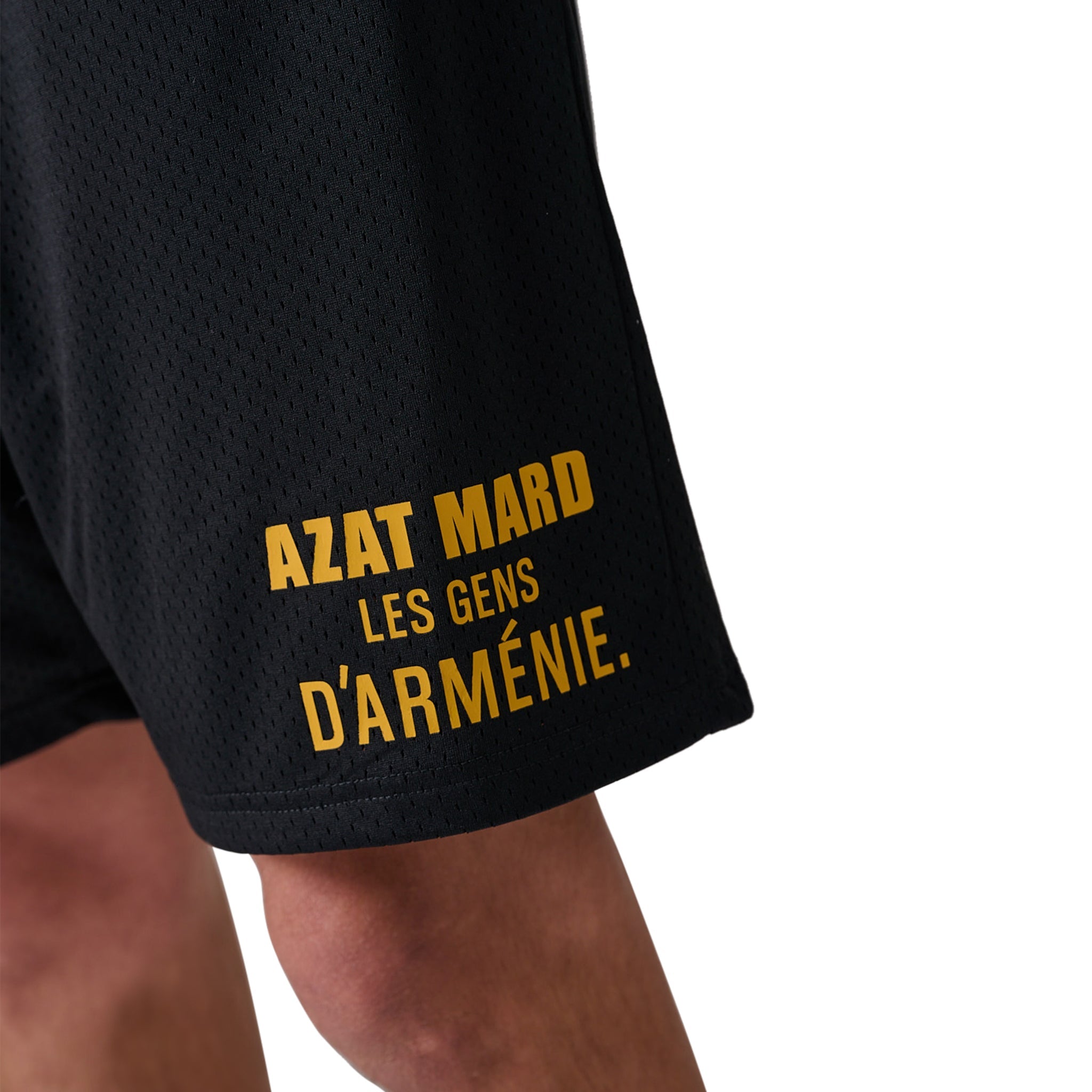 Azat Mard Les Gens Mesh Shorts Black SS23033