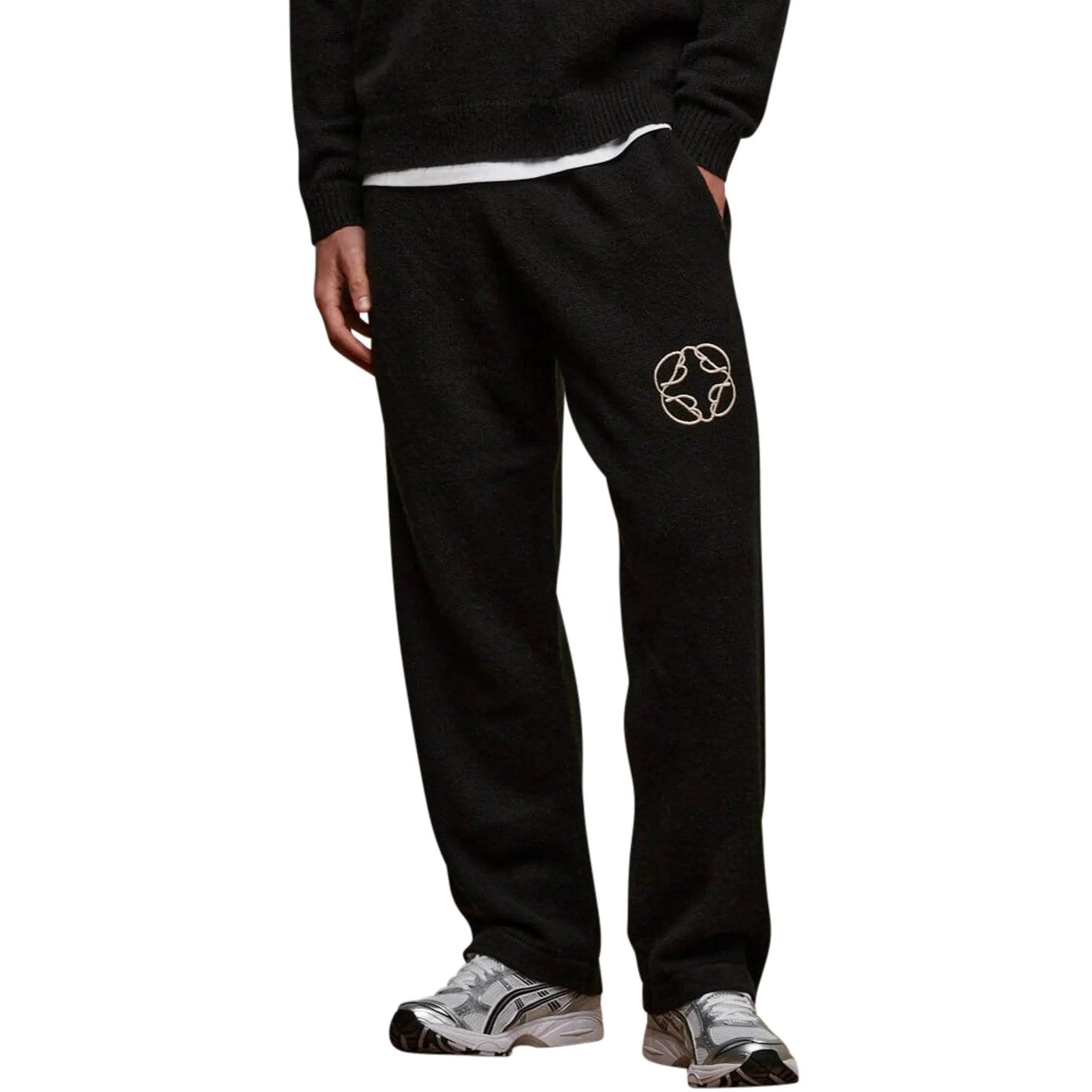 Belier Black Mohair Knit Sweatpants