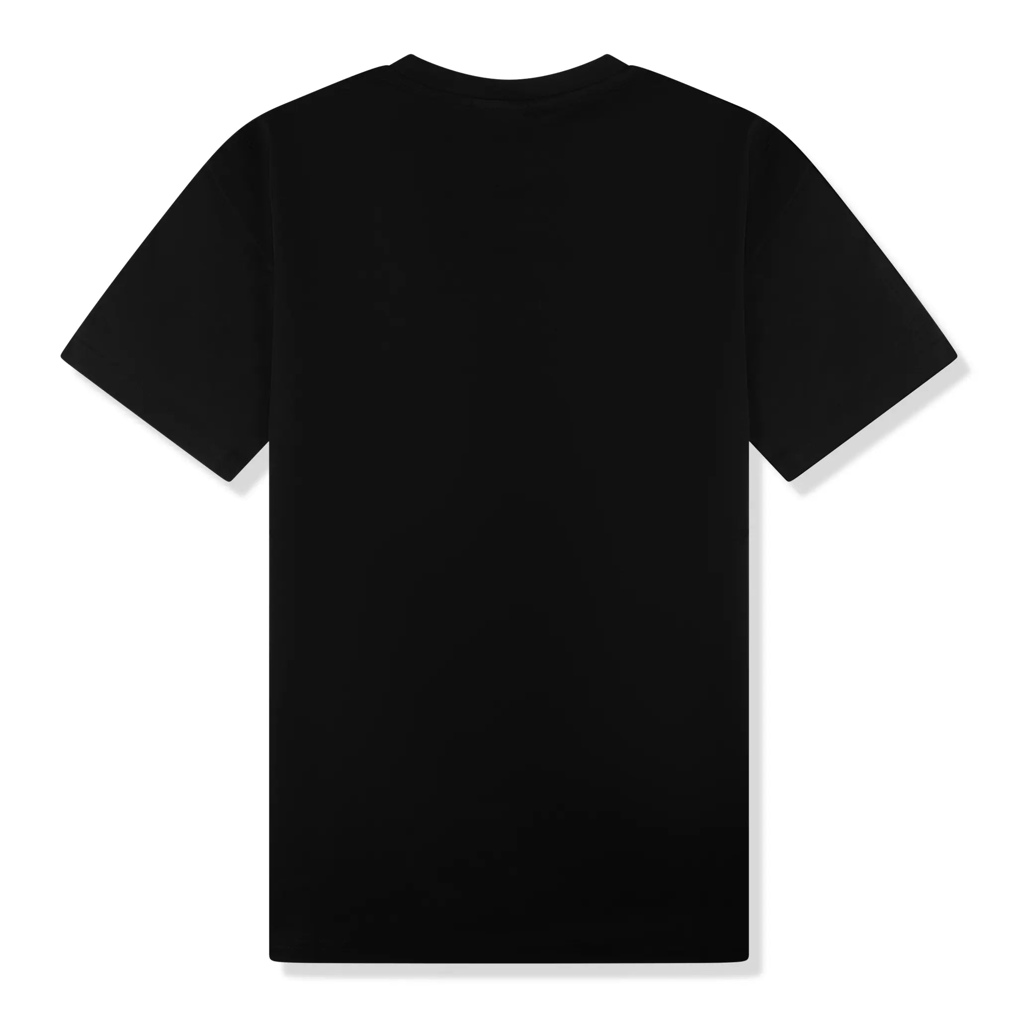 Back view of Belier Illusion Print Black Monochrome Pocket T Shirt BM-169