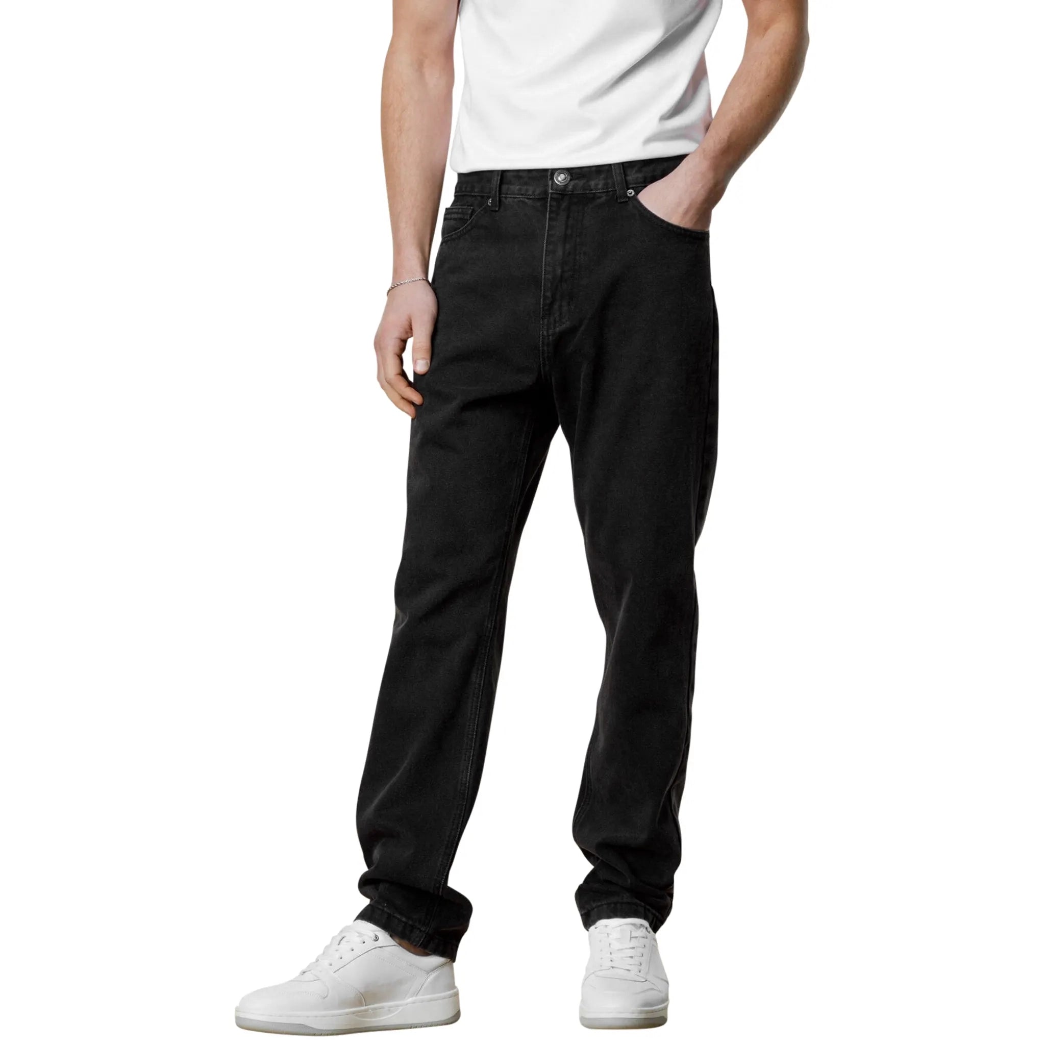 Belier Straight Leg Jeans Washed Black