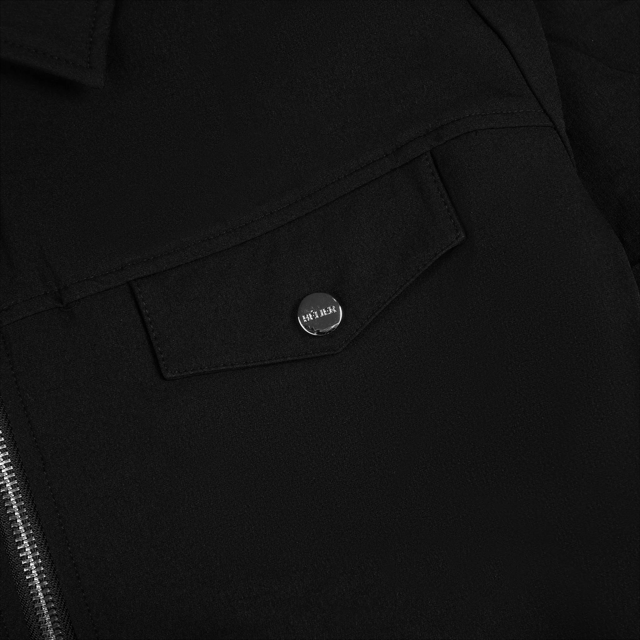 Detail view of Belier Traveller 2.0 Black Overshirt Jacket BM-116