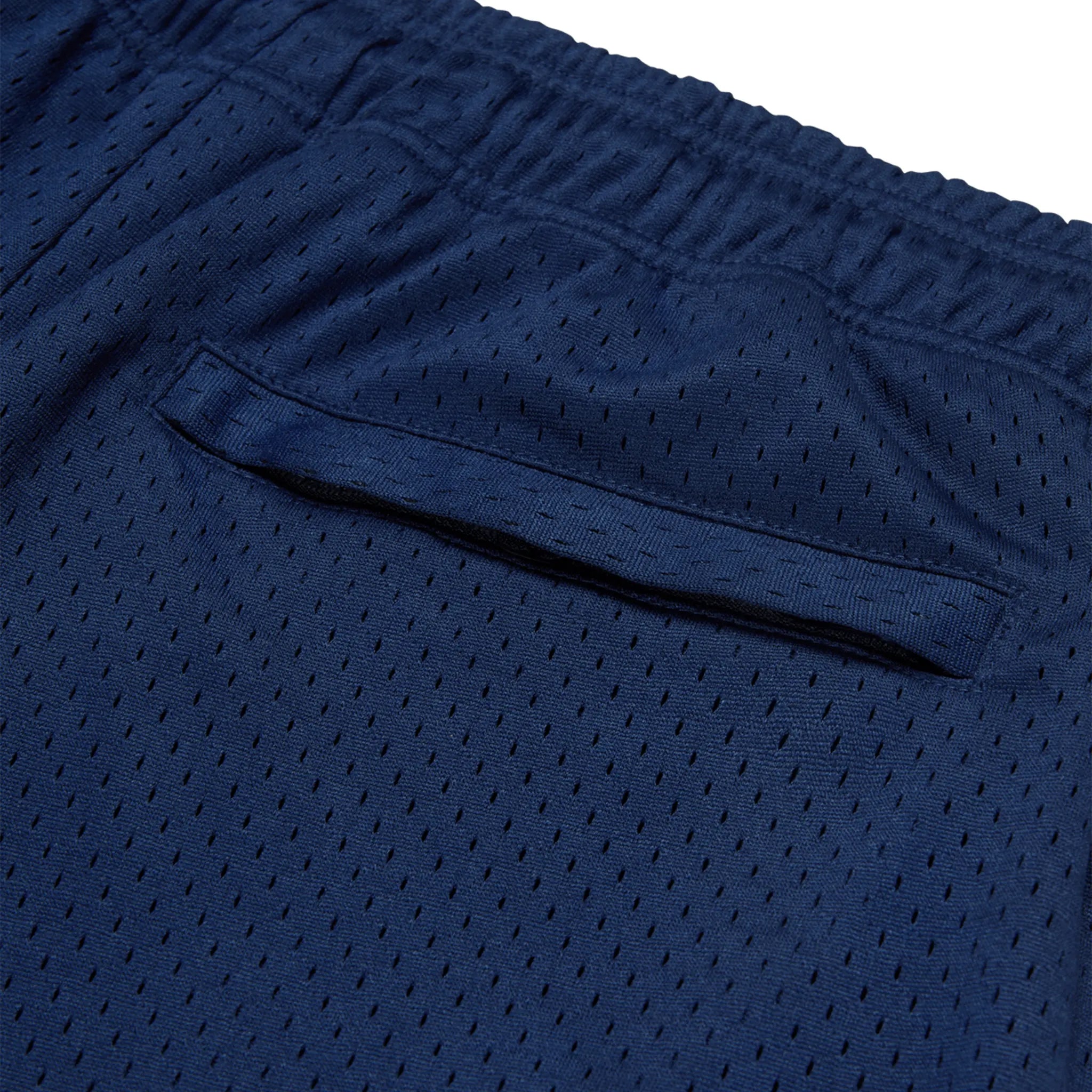 Pocket view of Broken Planet Mesh White Blue Shorts