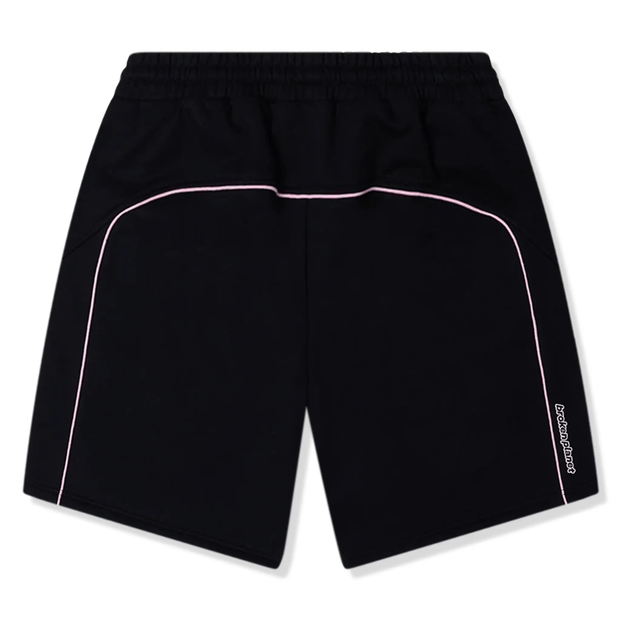 Back view of Broken Planet Performance Sweat Shorts Midnight Black