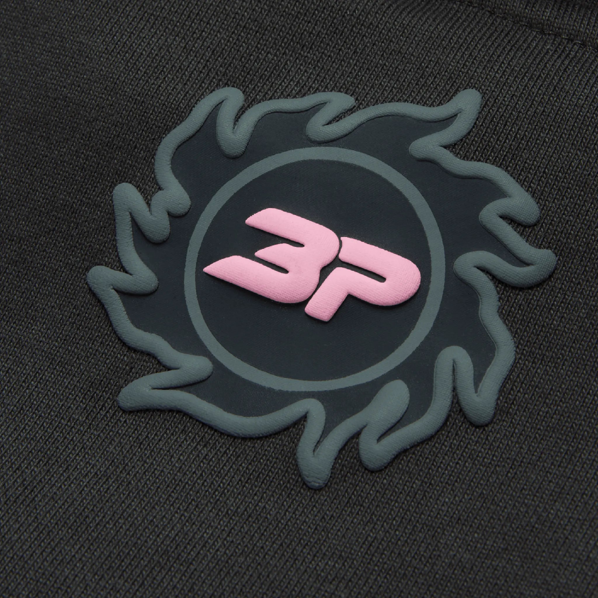 Detail view of Broken Planet Stargazing Soot Black Hoodie