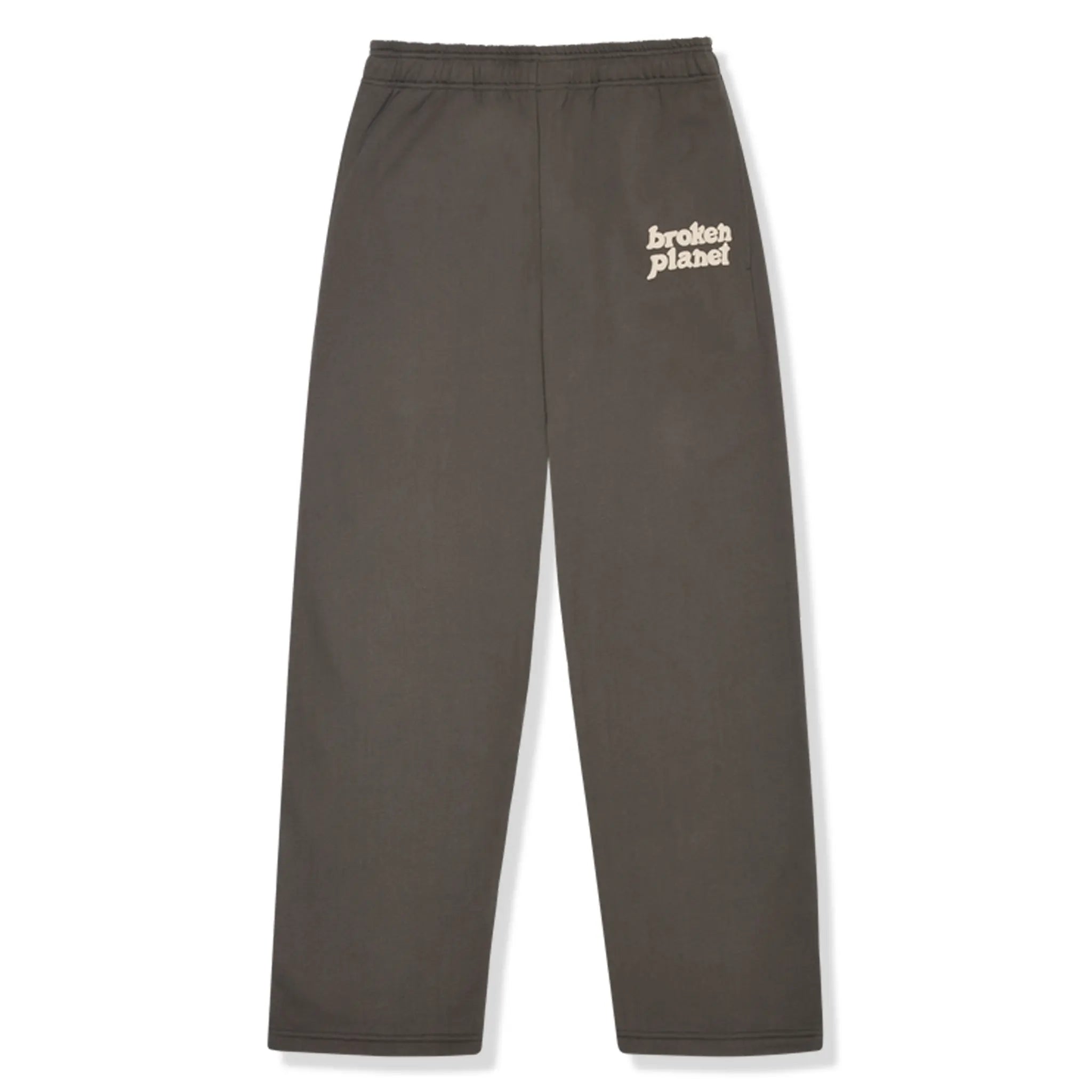 Front view of Broken Planet Straight Leg Beluga Grey Sweatpants