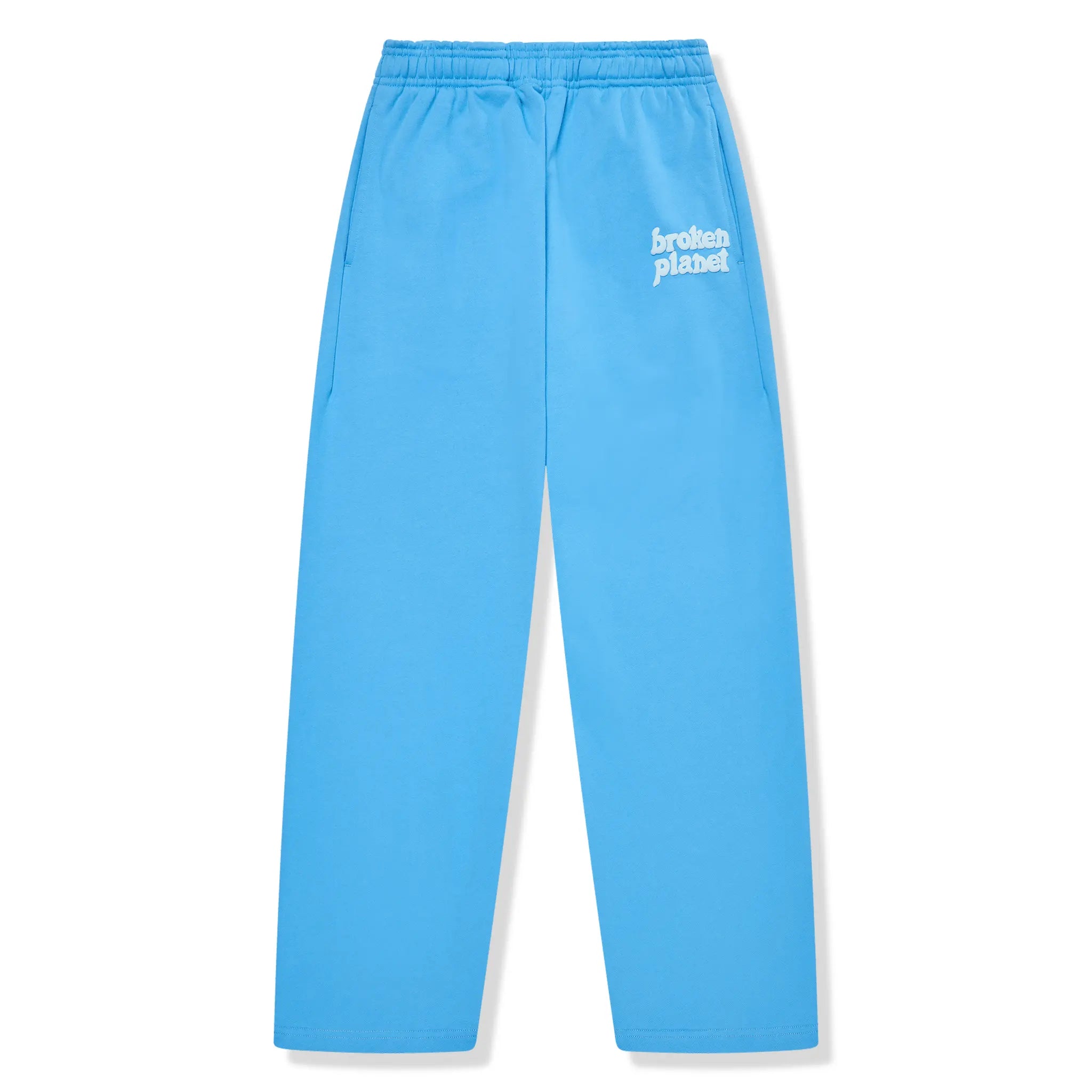 Front view of Broken Planet Straight Leg Light Blue Sweatpants