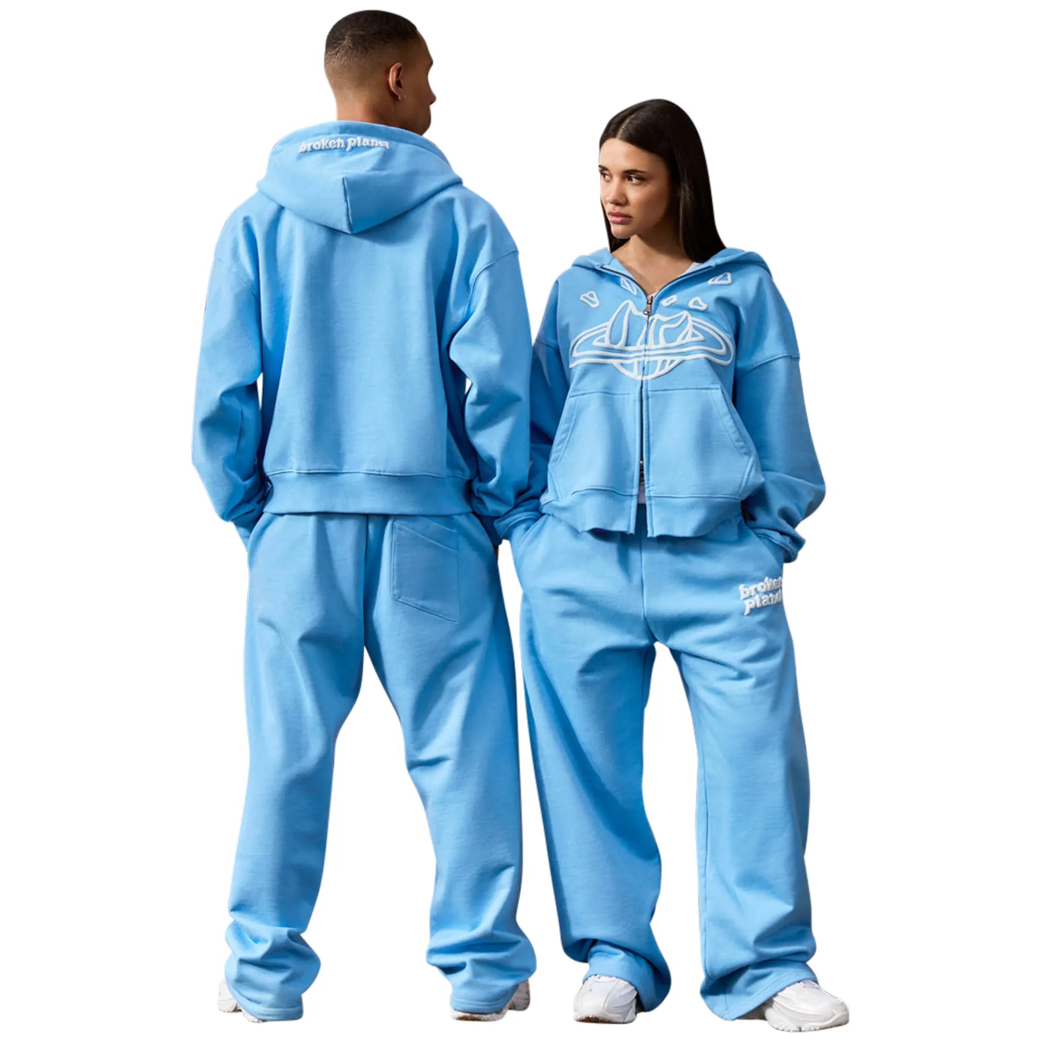 Blue sweat pants sale