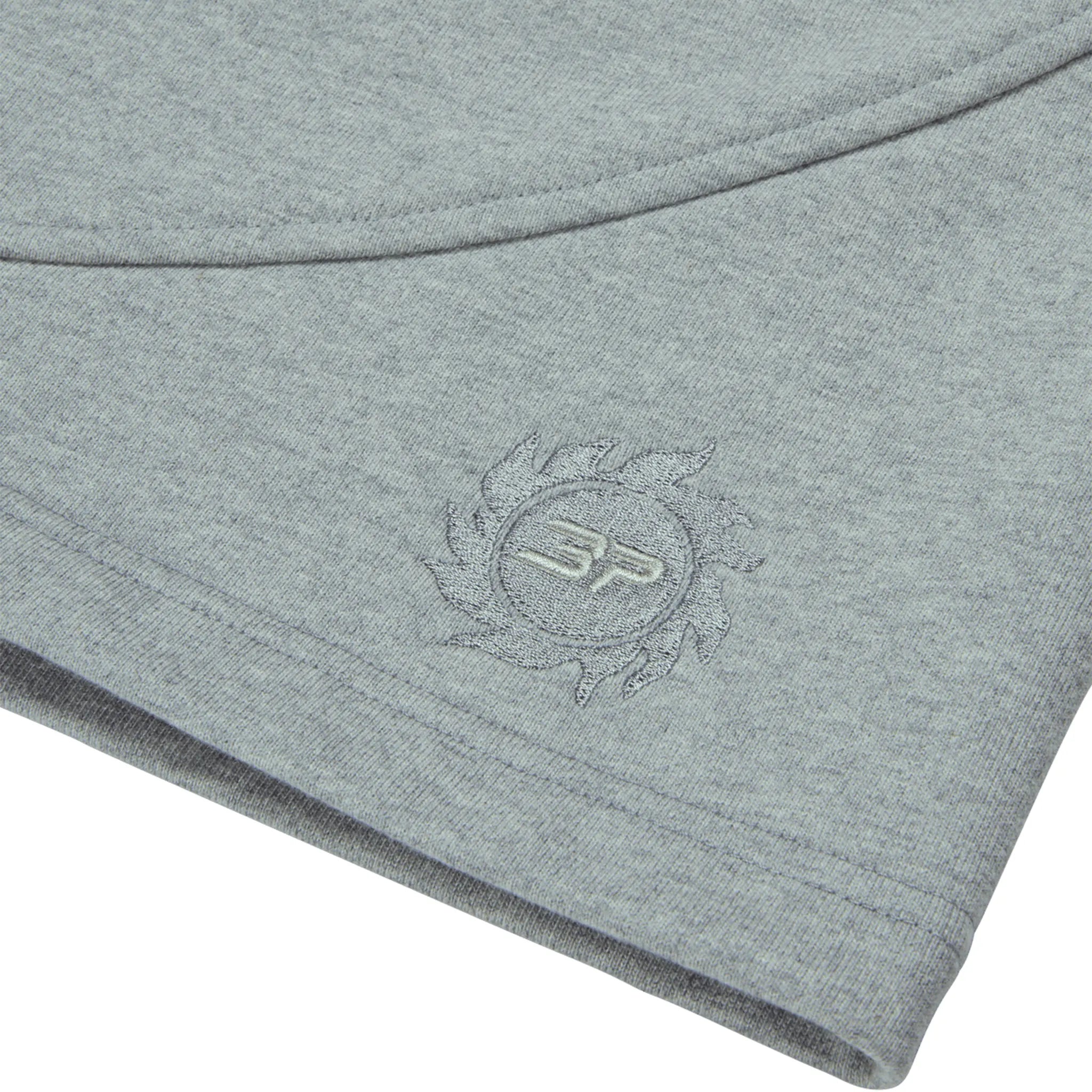 Detail view of Broken Planet Sweat Heather Gray Shorts