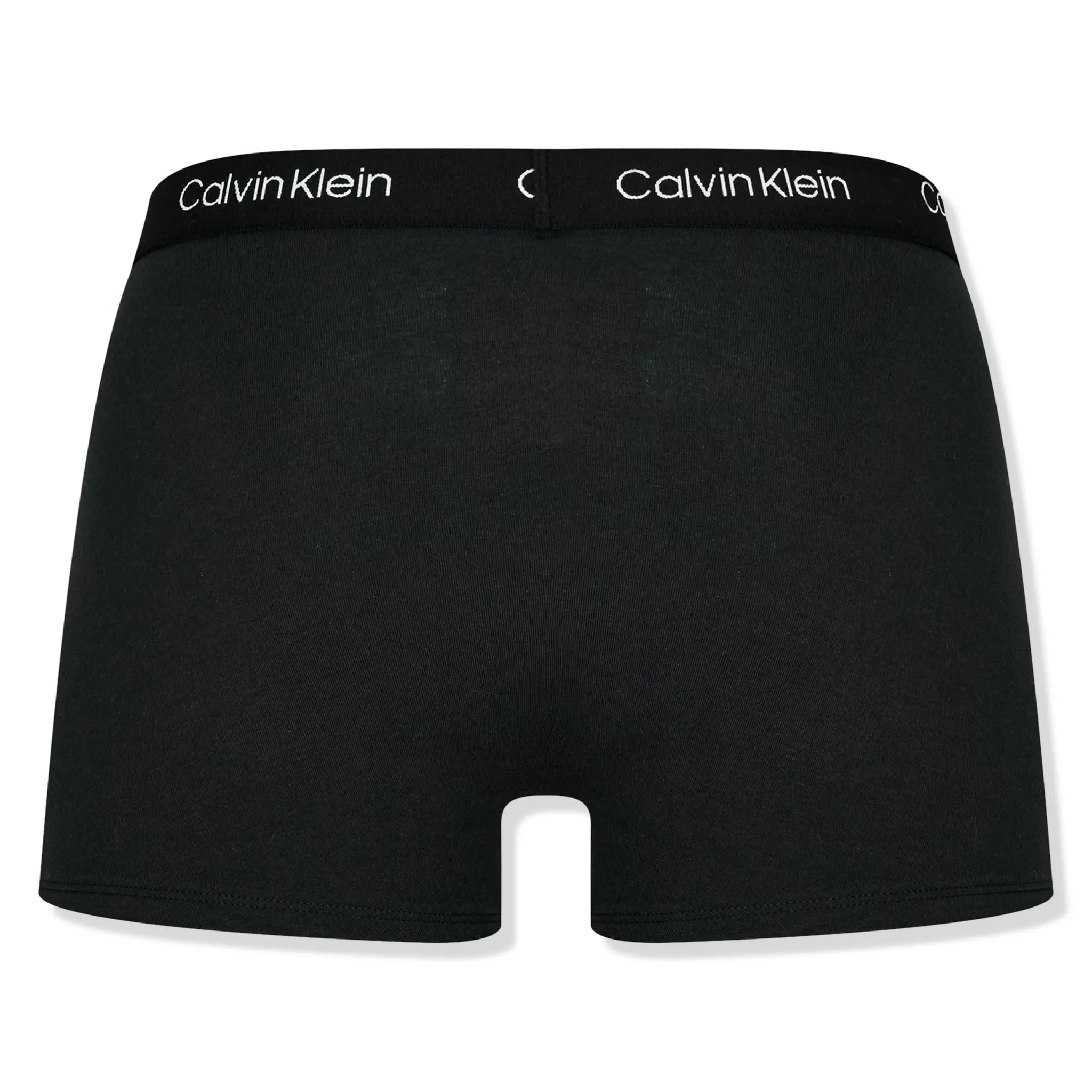 Back view of Calvin Klein 2 Pack Black Trunks