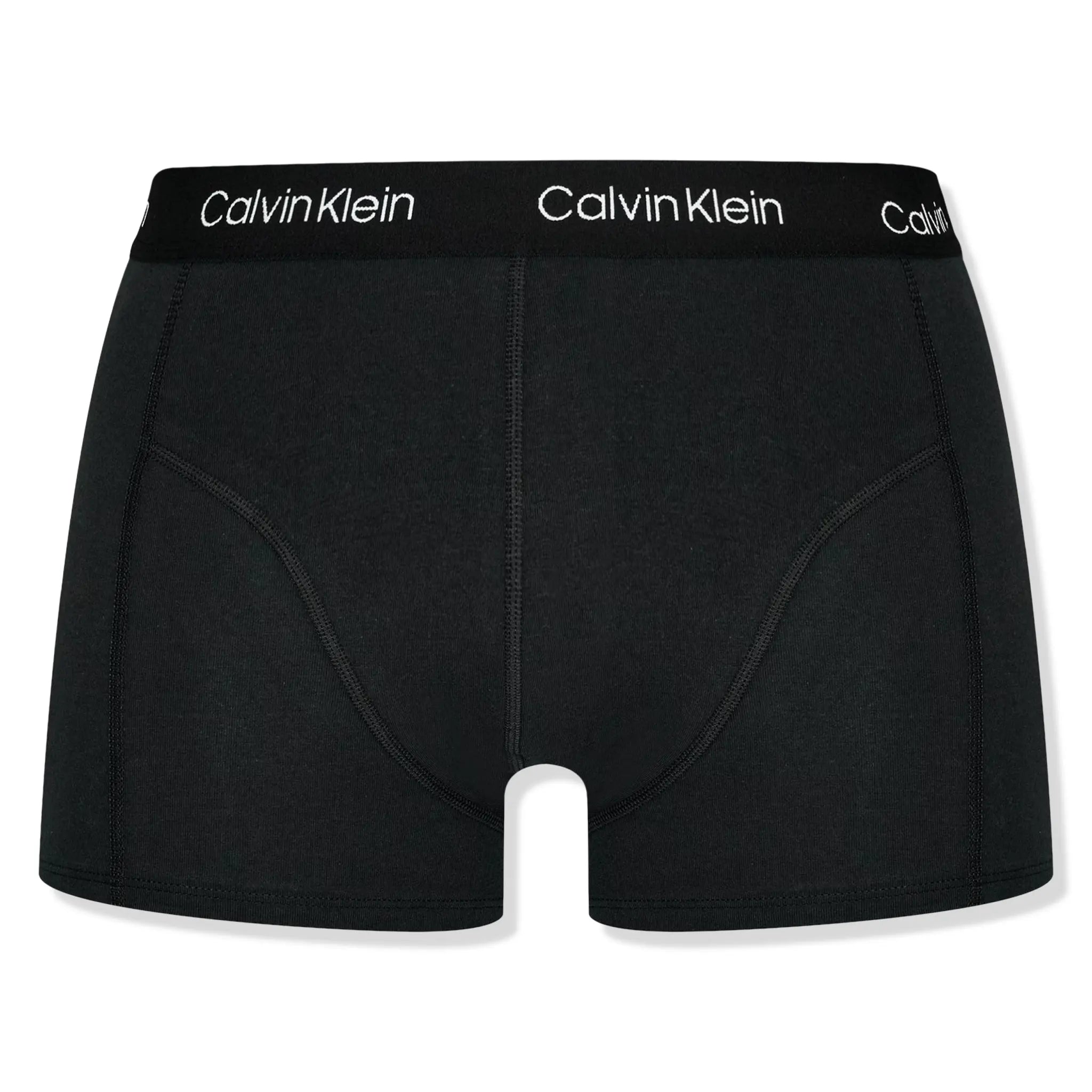 Front view of Calvin Klein 2 Pack Black Trunks