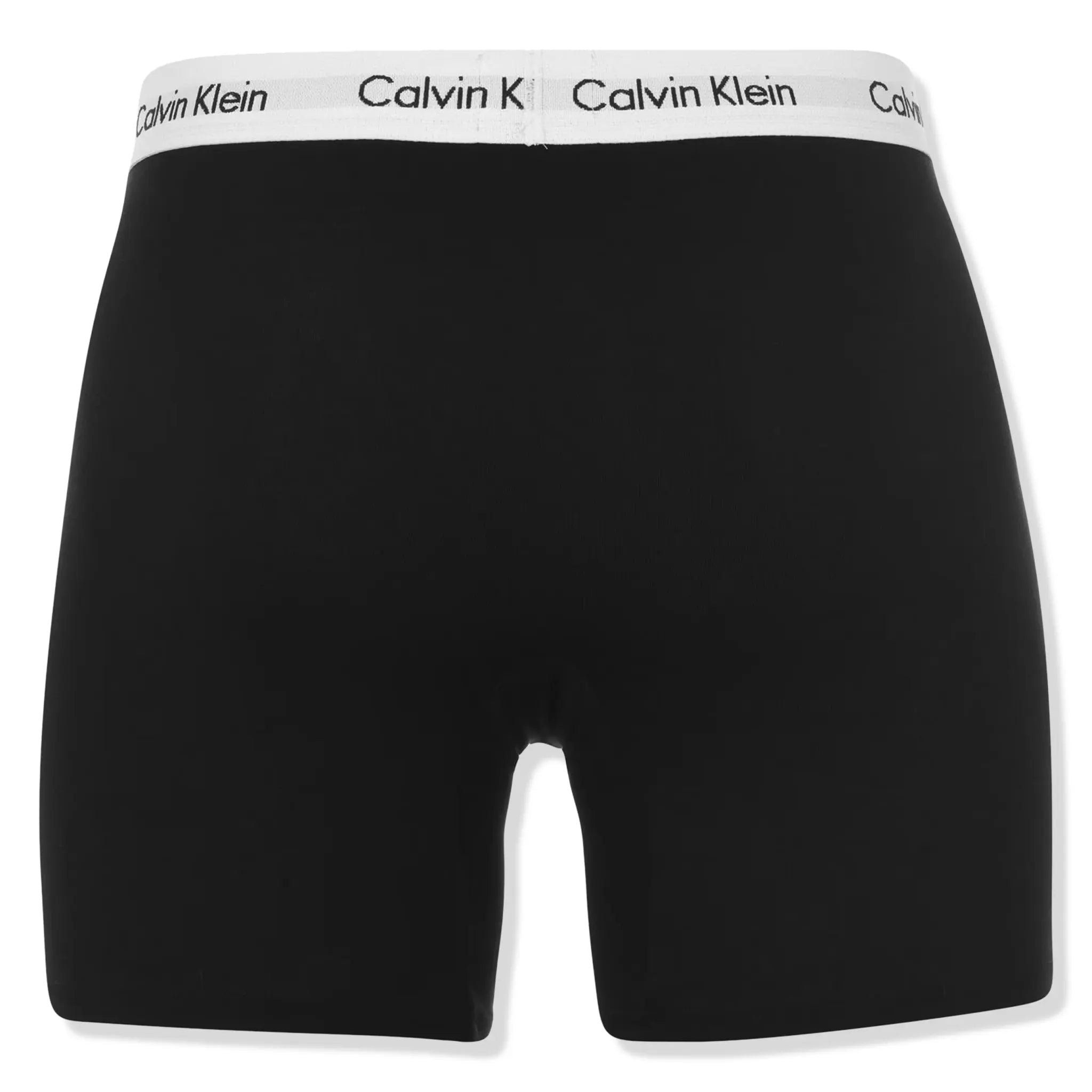 Back view of Calvin Klein 3 Pack Black Boxer Briefs