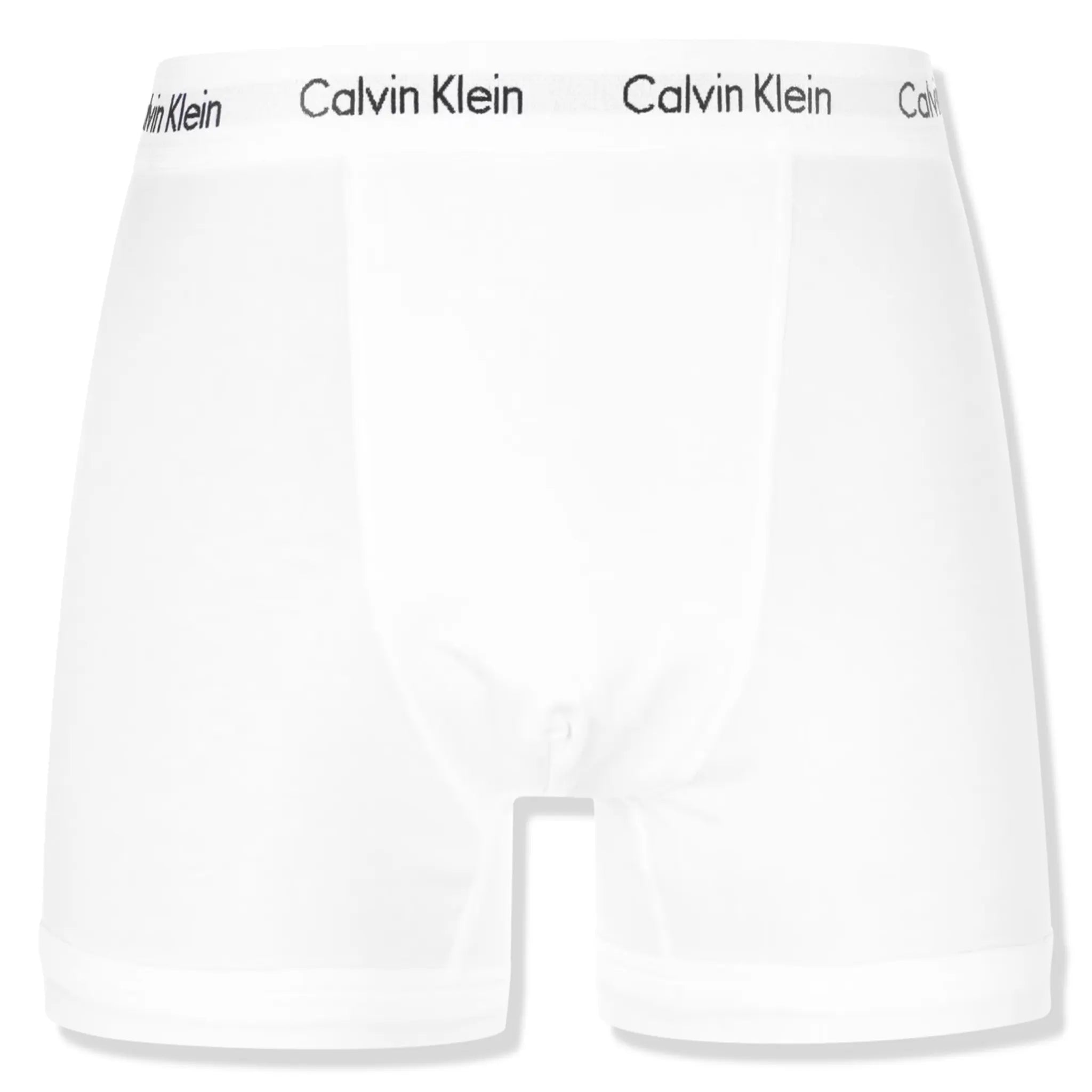 White Front view of Calvin Klein Pack Cotton Stretch White Black Grey Boxer Shorts