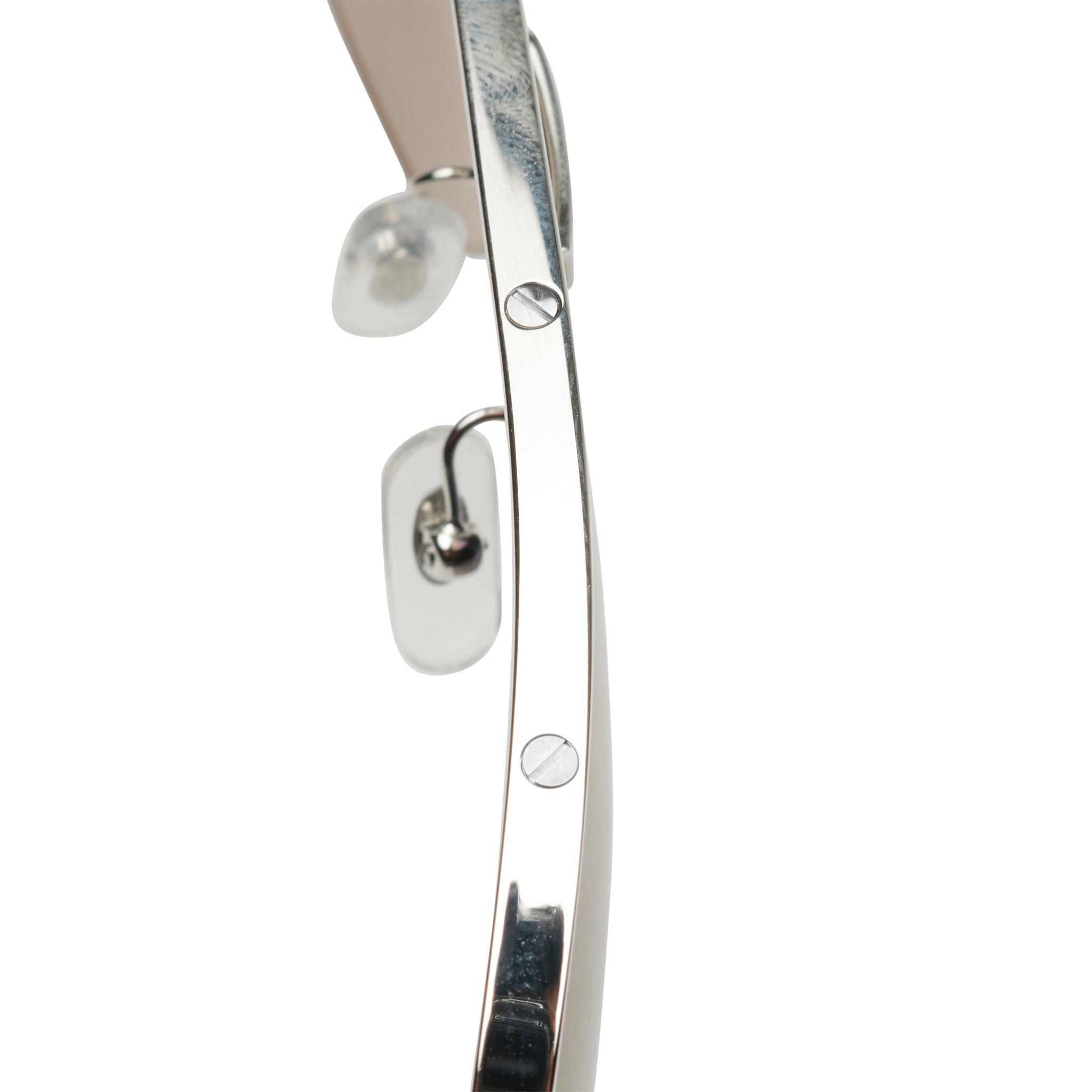 Top view of Cartier Eyewear CT0229S-004 Santos De Cartier Silver Sunglasses 