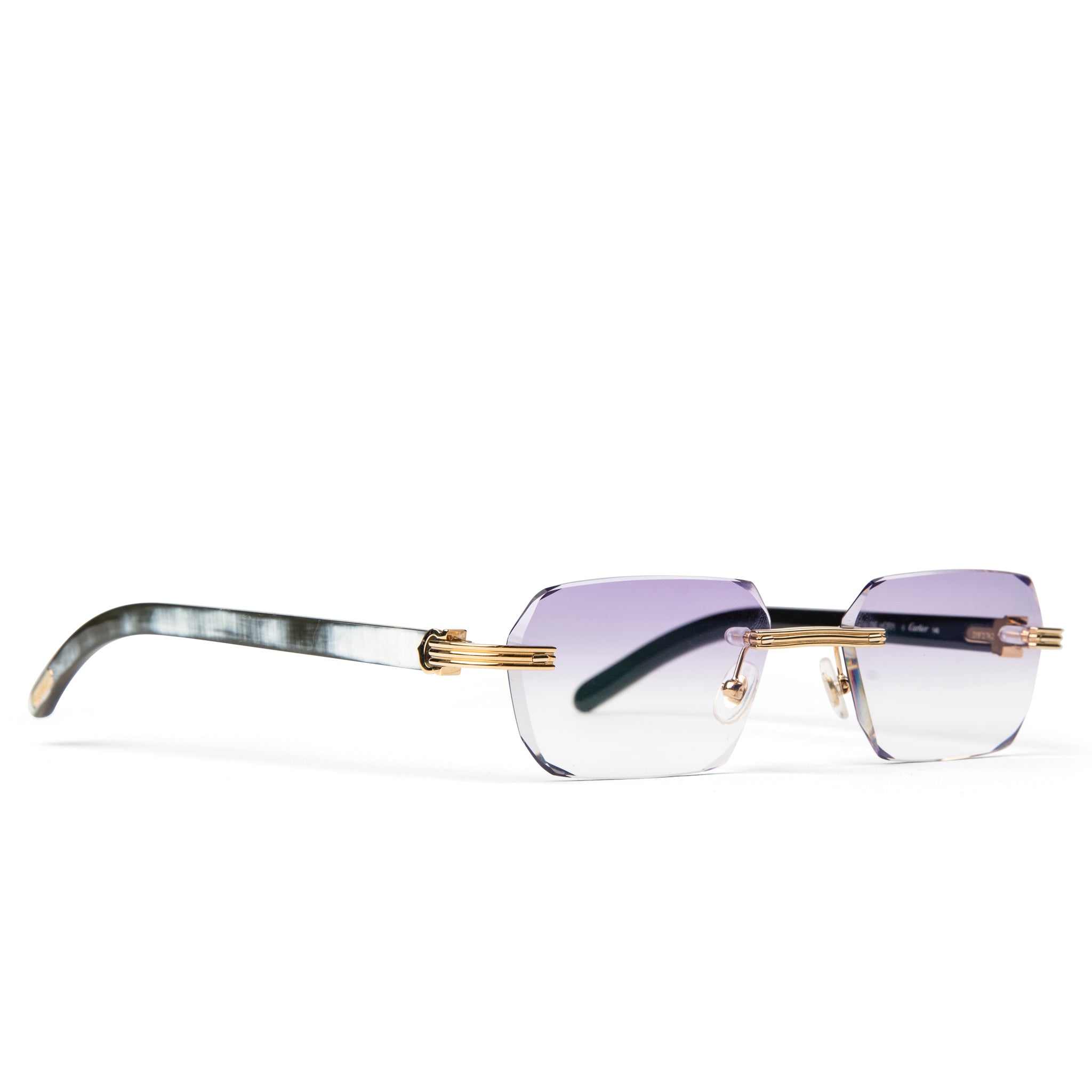 Image of Cartier Eyewear Custom CT0286O-003 Premiere De Cartier Rimless Sunglasses