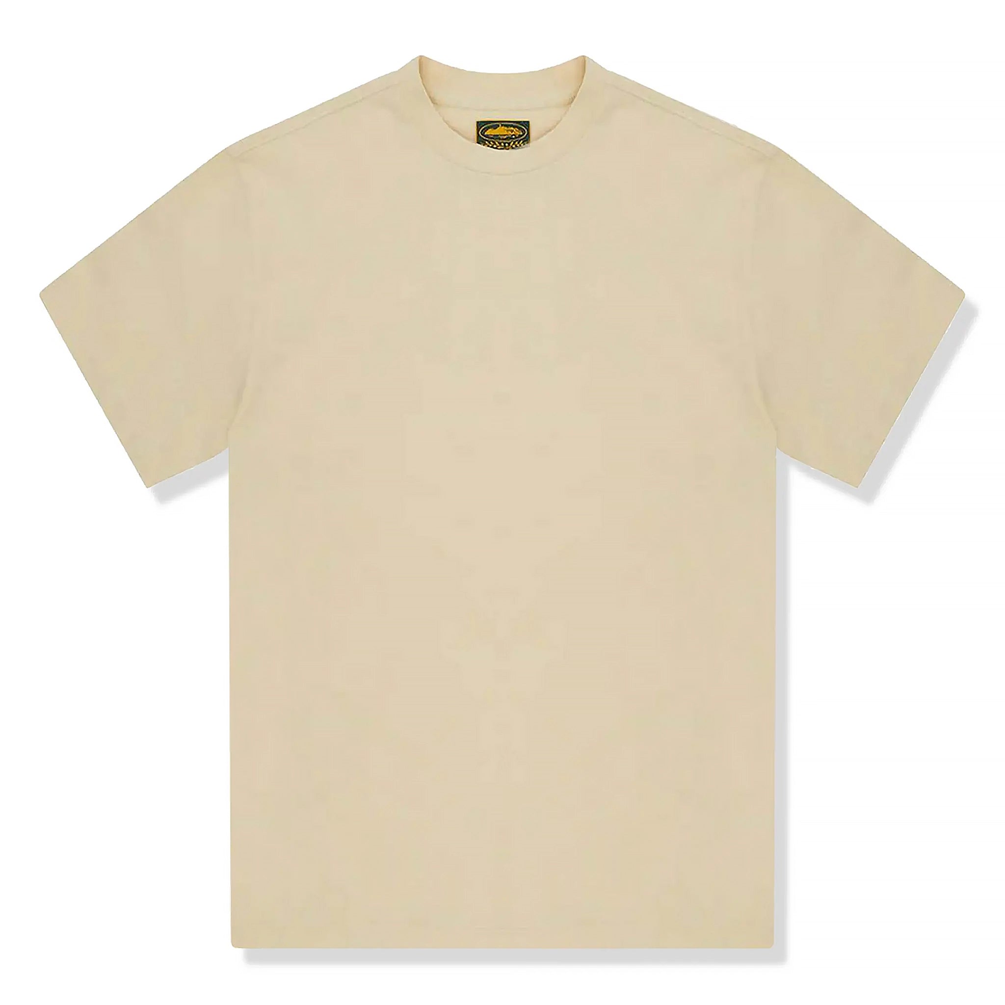 Front view of Corteiz Royale Heavyweight Cream T Shirt 7892 1SS240103RHT CREA