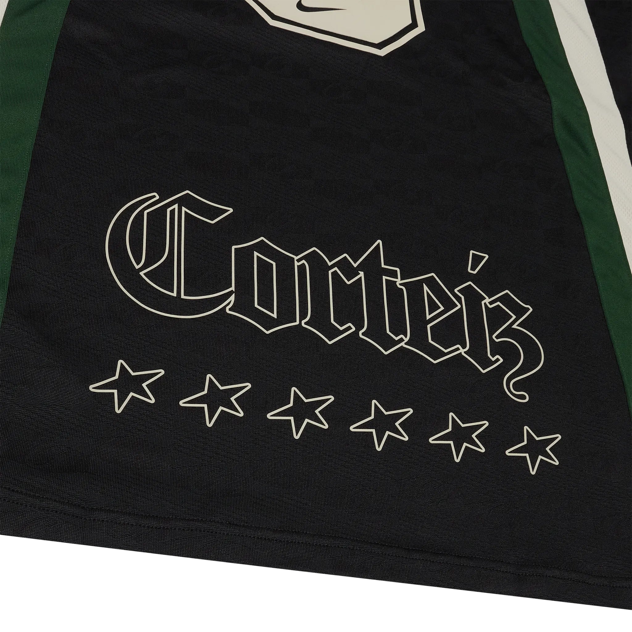 corteiz x nike nrg jersey black forest green fv9353 010 back detail 1