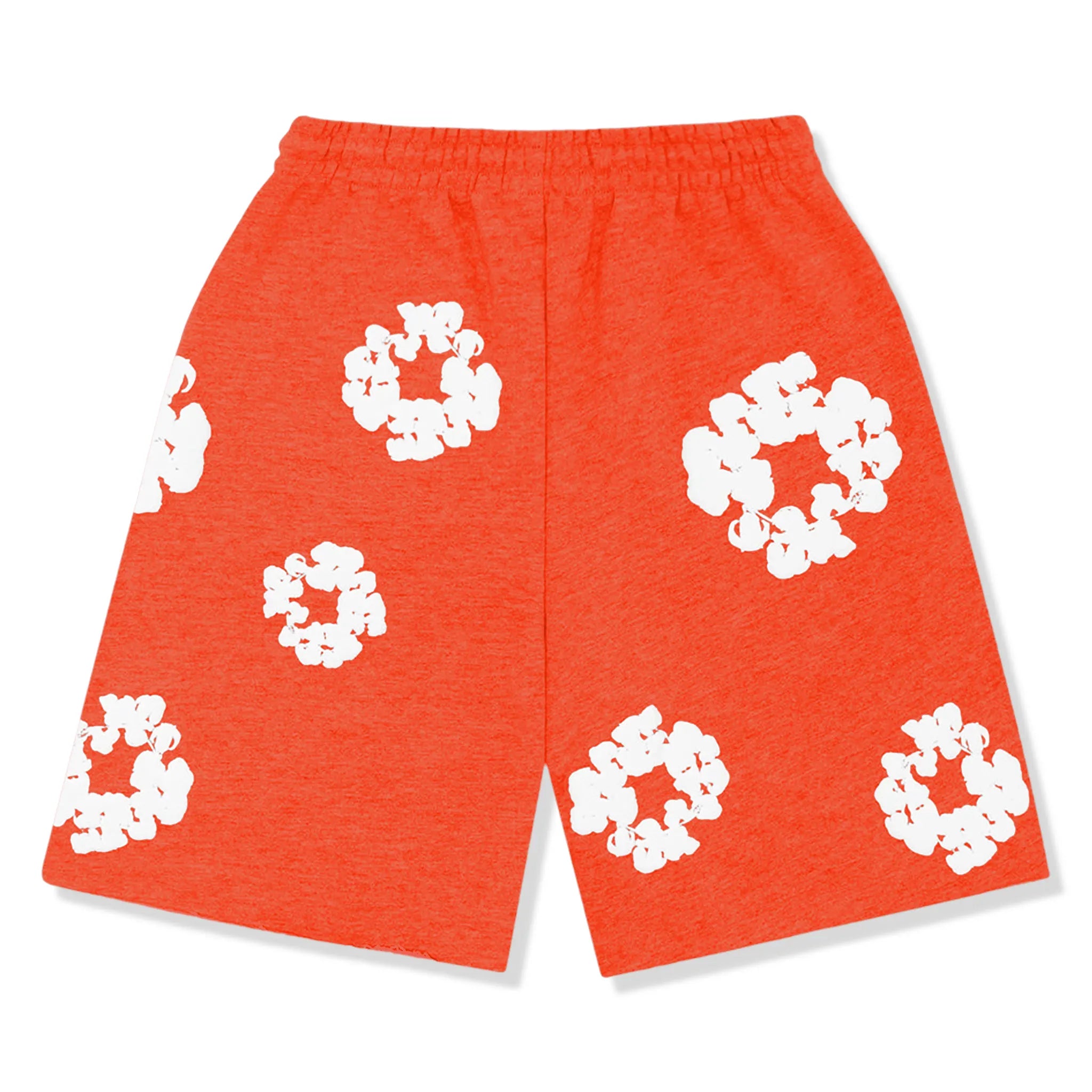 Back view of Denim Tears The Cotton Wreath Orange Shorts 402-090-30-ORAN