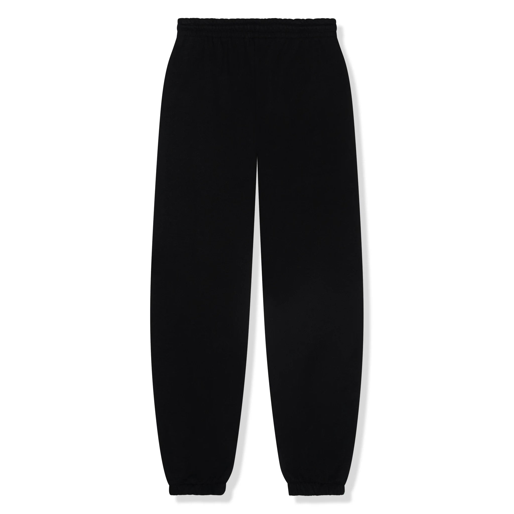 Back view of Denim Tears University Black Sweatpants 
