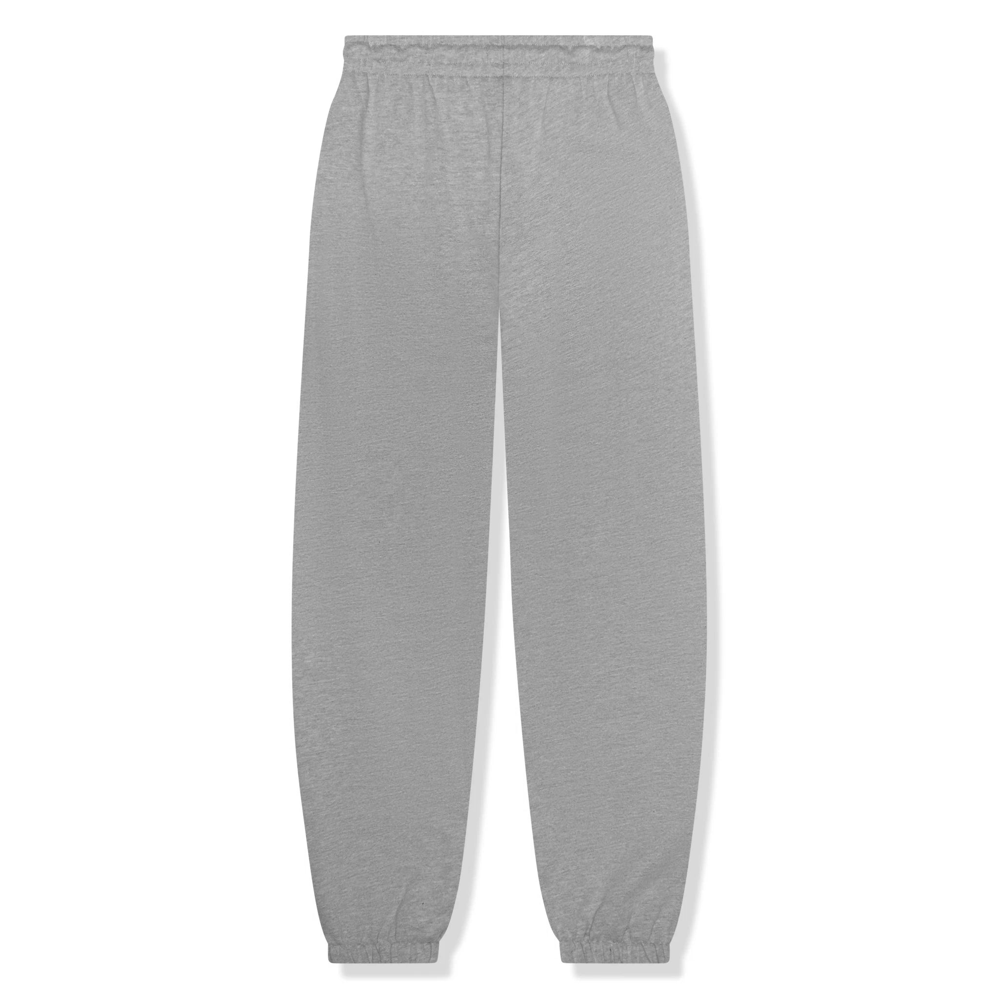Back view of Denim Tears University Grey Sweatpants 
