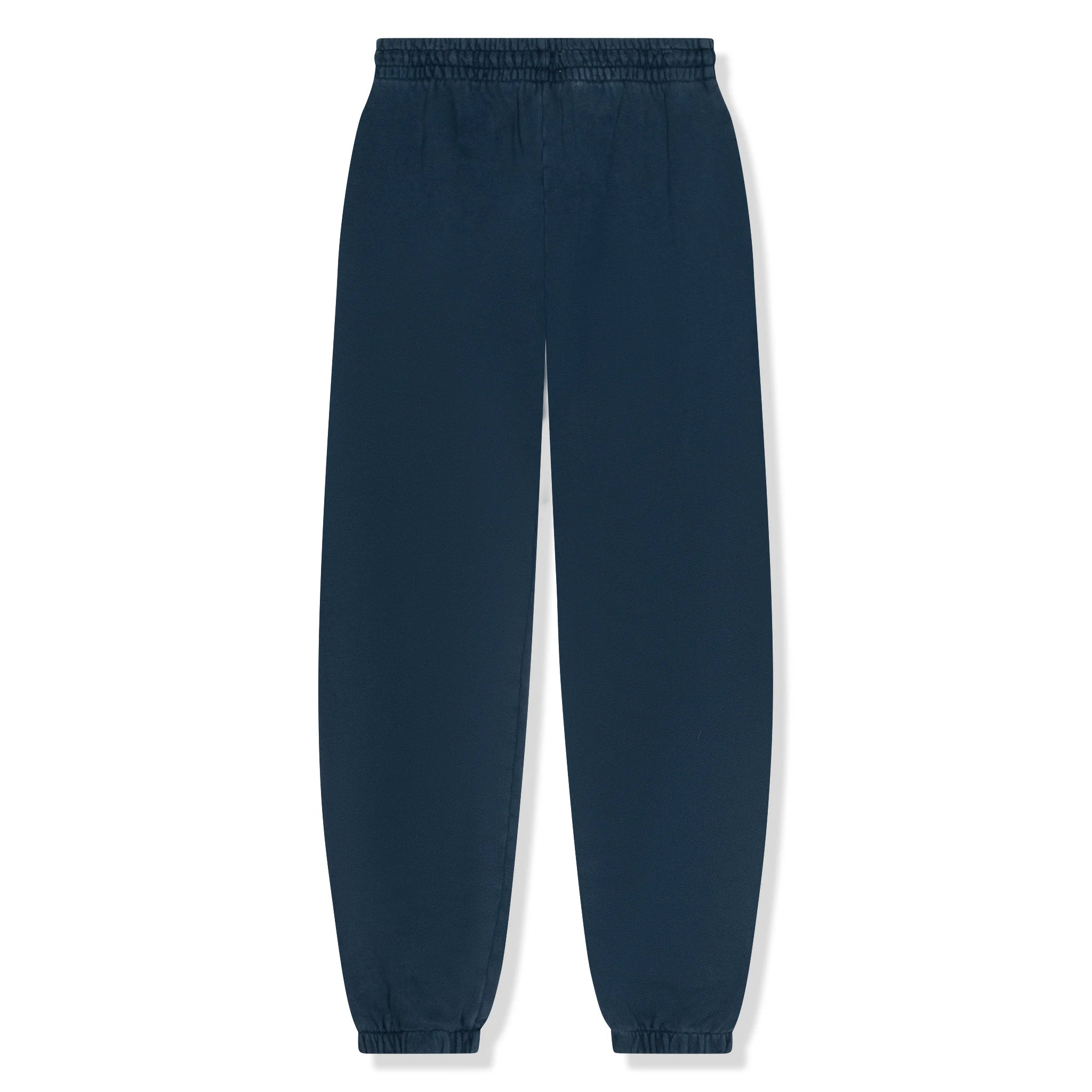 Back view of Denim Tears University Navy Sweatpants 