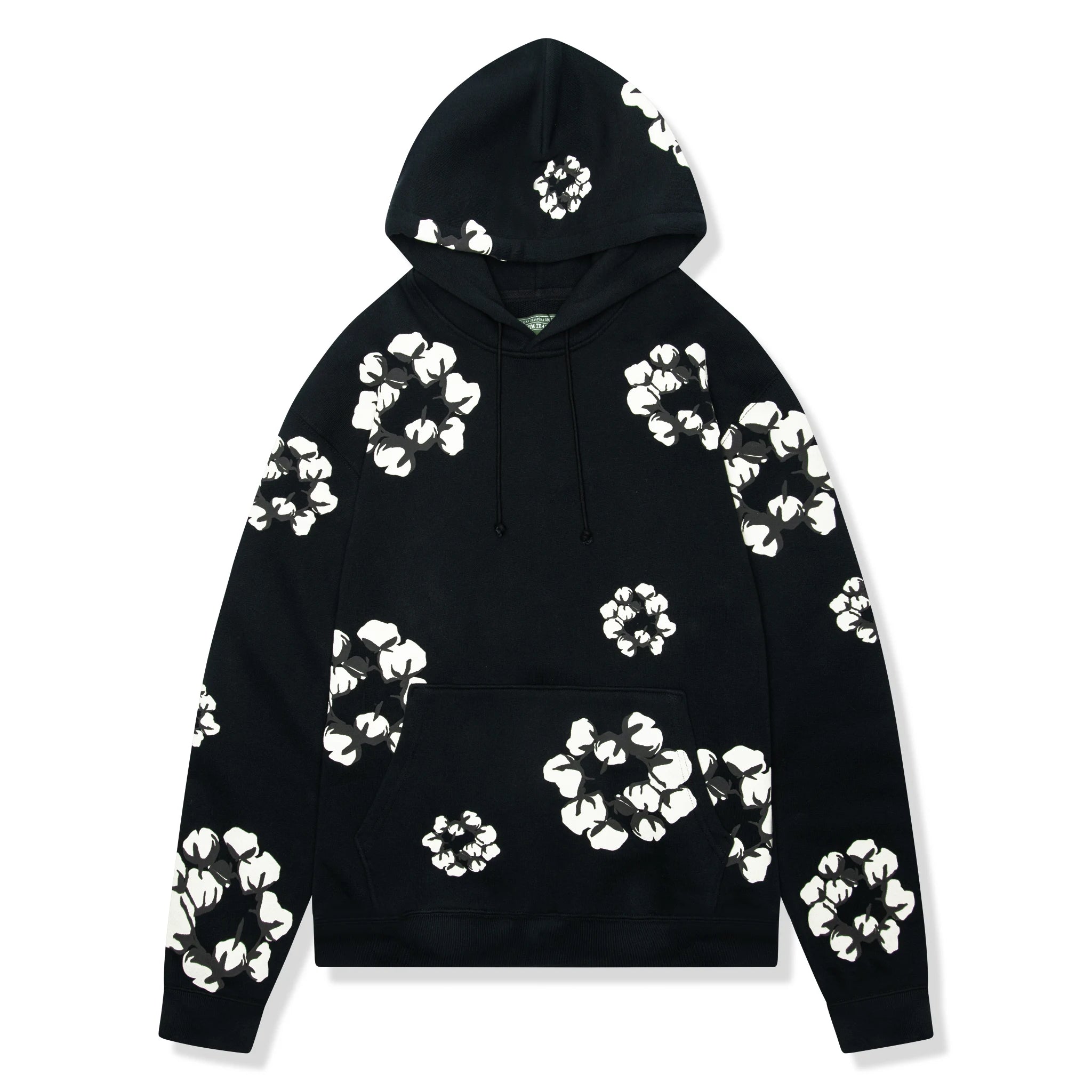 Front view of Denim Tears x CPFM Cactus Tears Wreath Black Hoodie