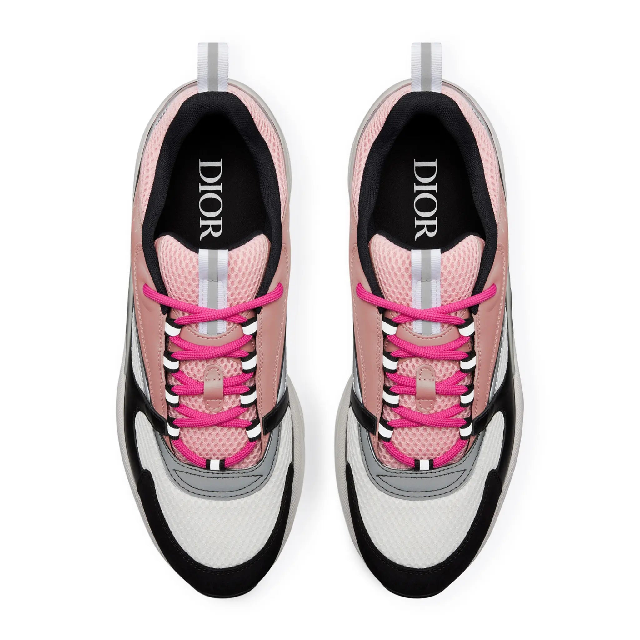 Image of Dior B22 Pink White Black Calfskin Trainer