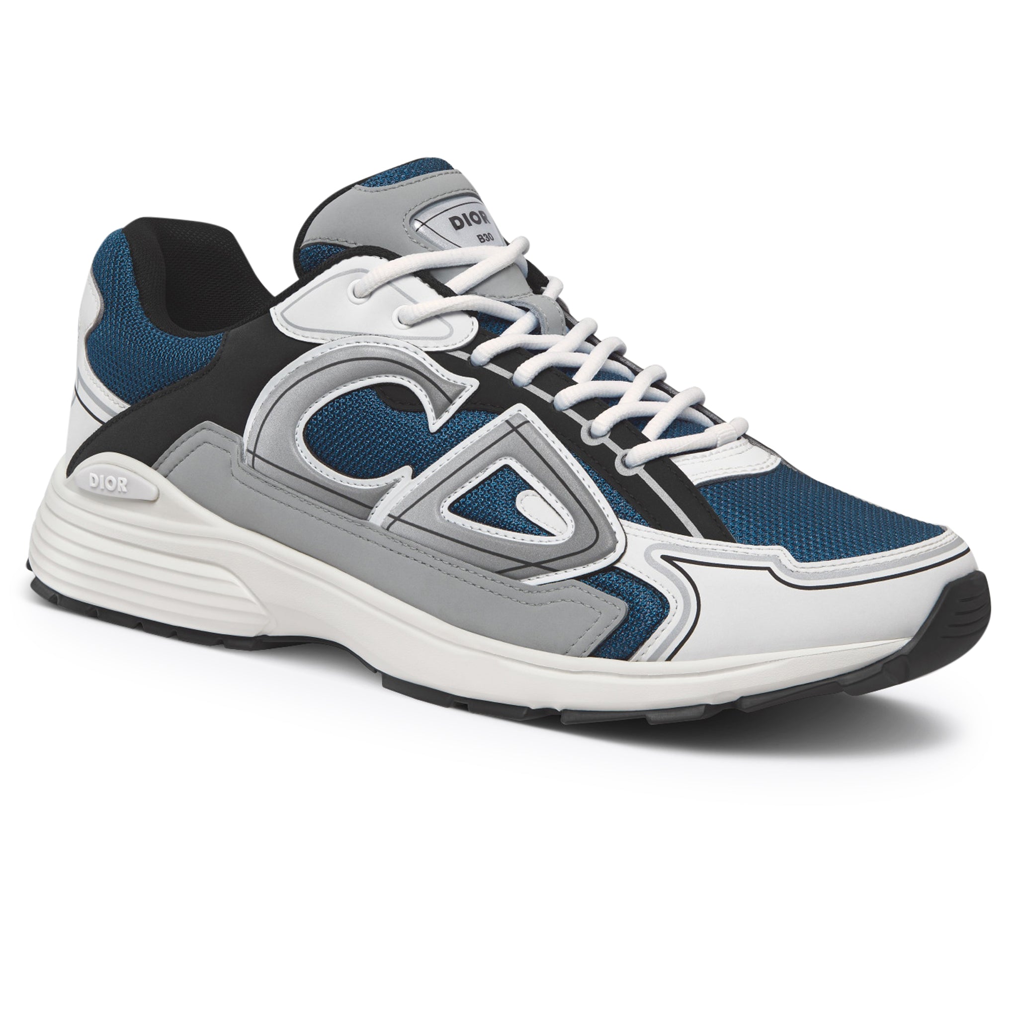 Dior B30 Technical Mesh Light Blue Grey Trainer - UK 9 / Blue