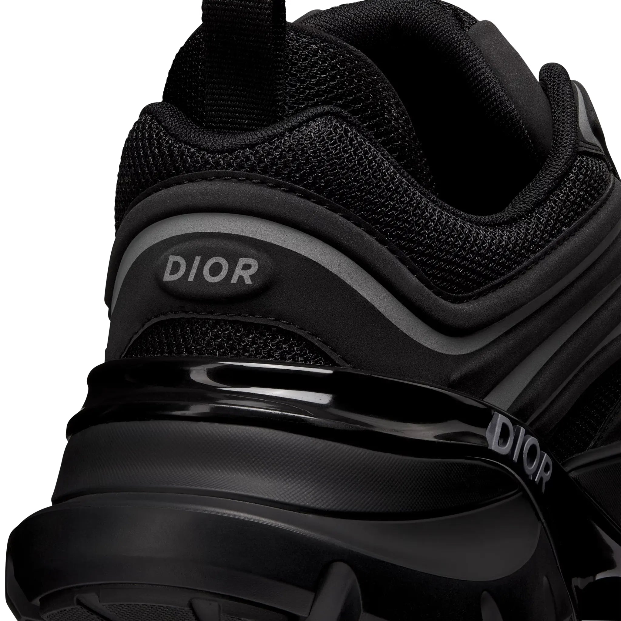 Back detail view of Dior B44 Mesh Black Trainer 3SN306ZZY_H981