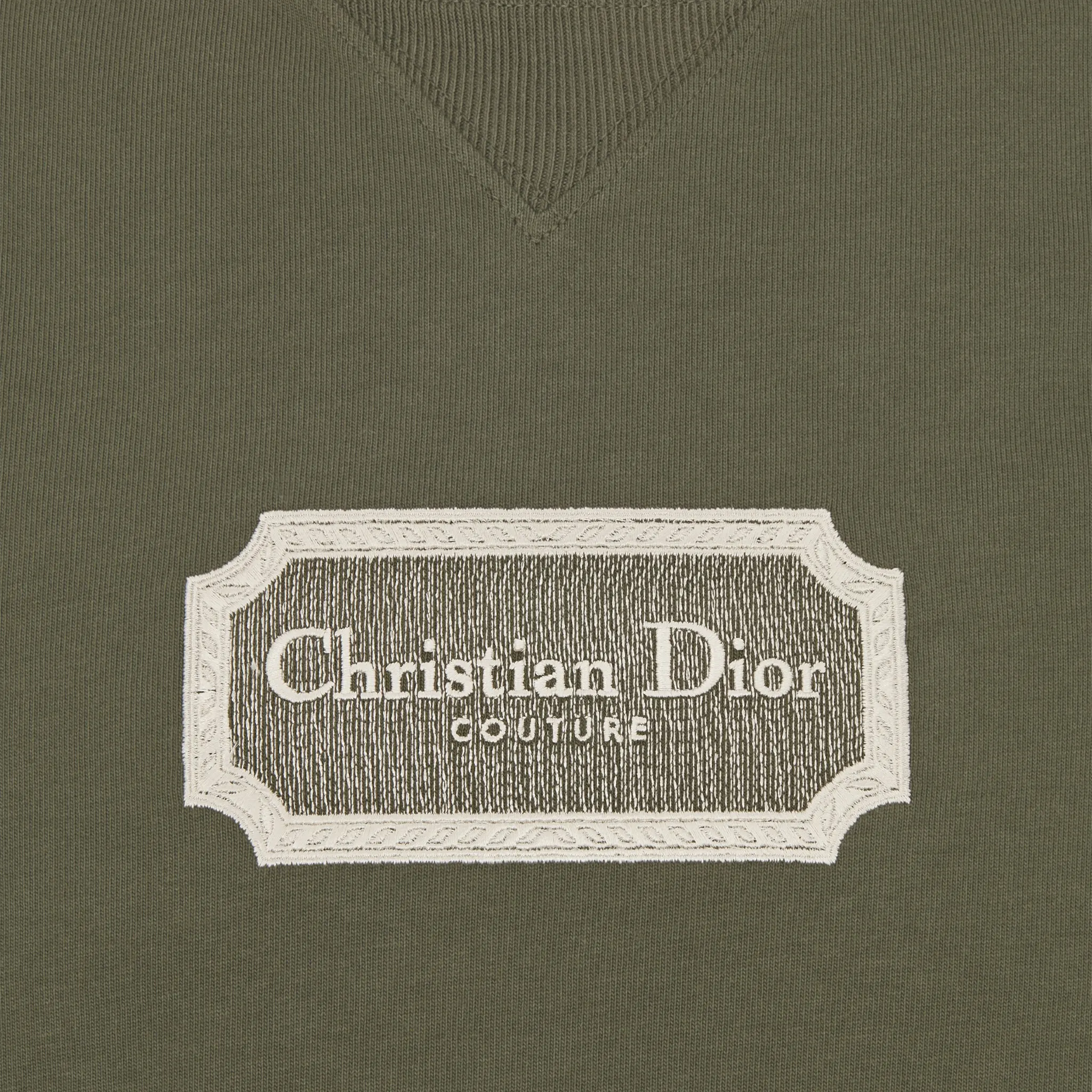 Dior Couture Relaxed Fit Cotton Green T Shirt