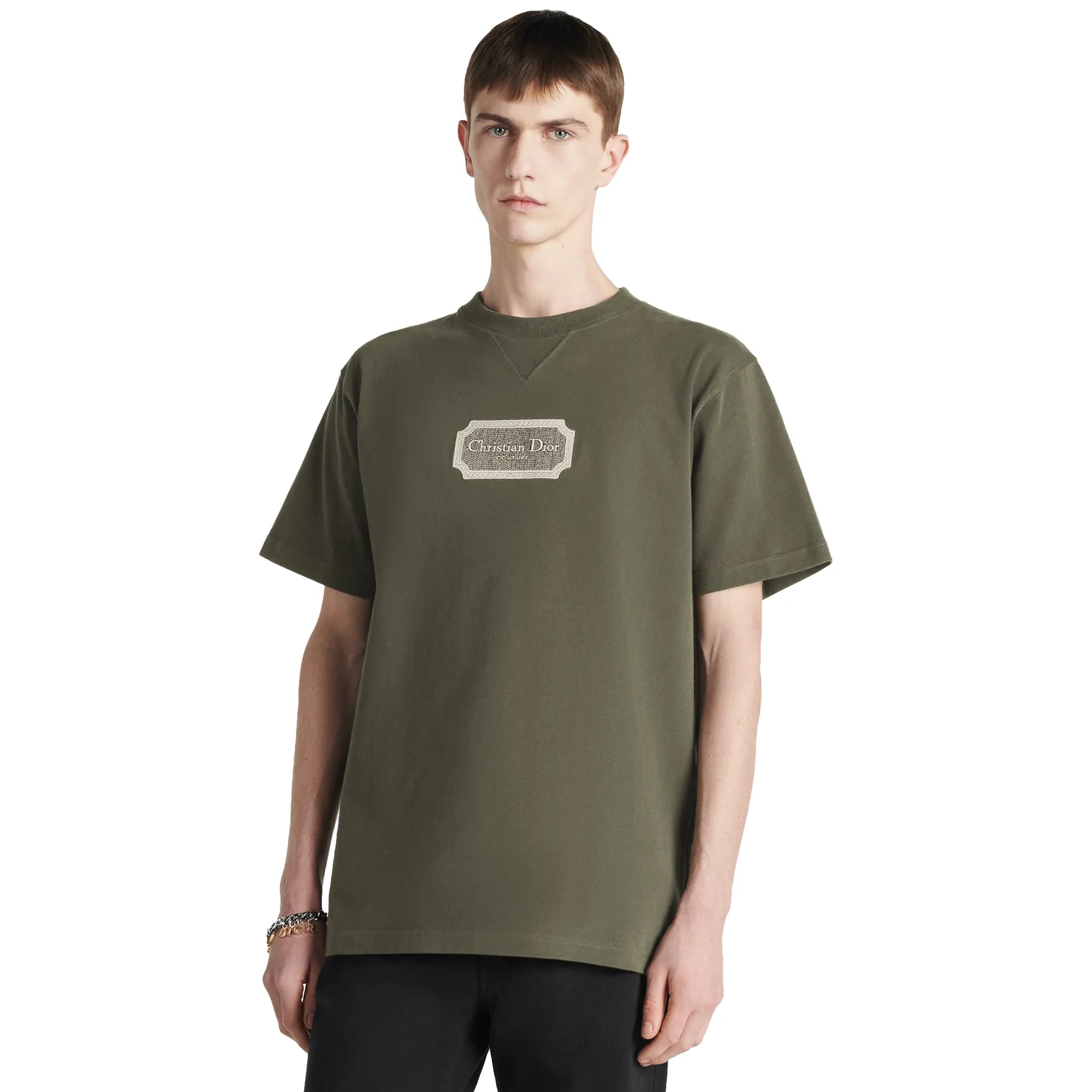 Dior Couture Relaxed Fit Cotton Green T Shirt