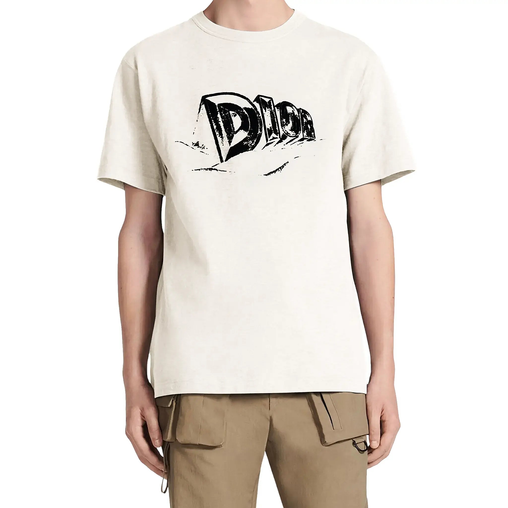 Dior Graffiti White T Shirt | 393J696A0849_C089