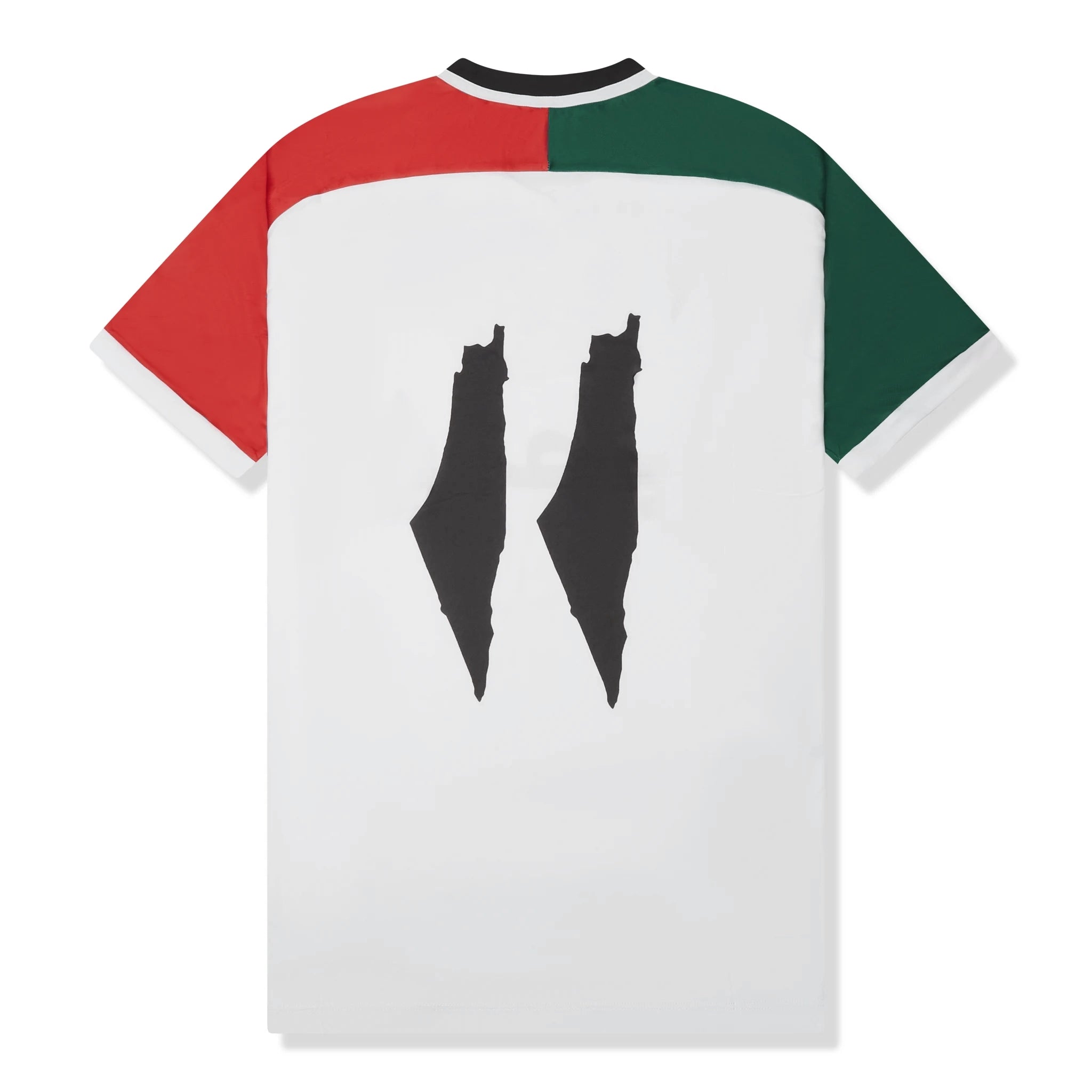 Back view of FC Palestina Palestine White Football T Shirt