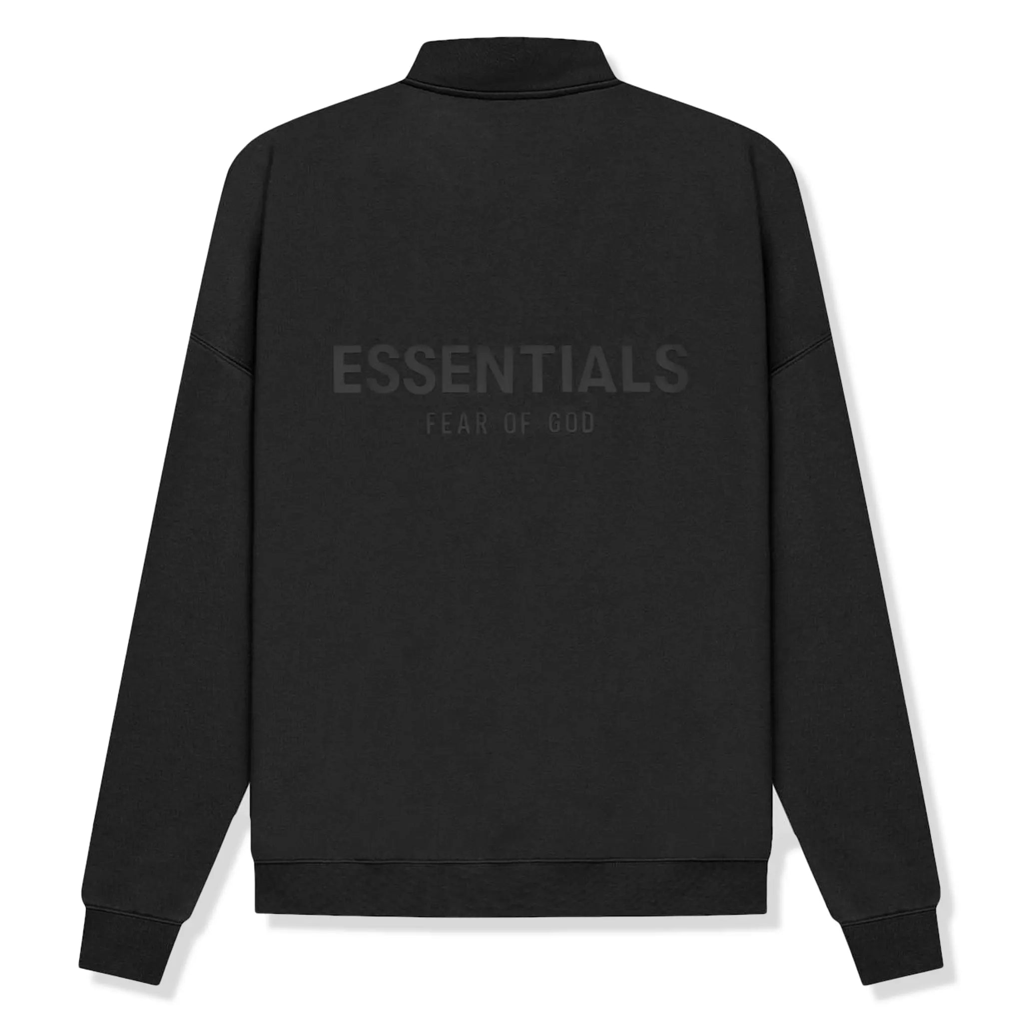 Fear Of God Essentials Black Half Zip Sweatshirt (SS21)