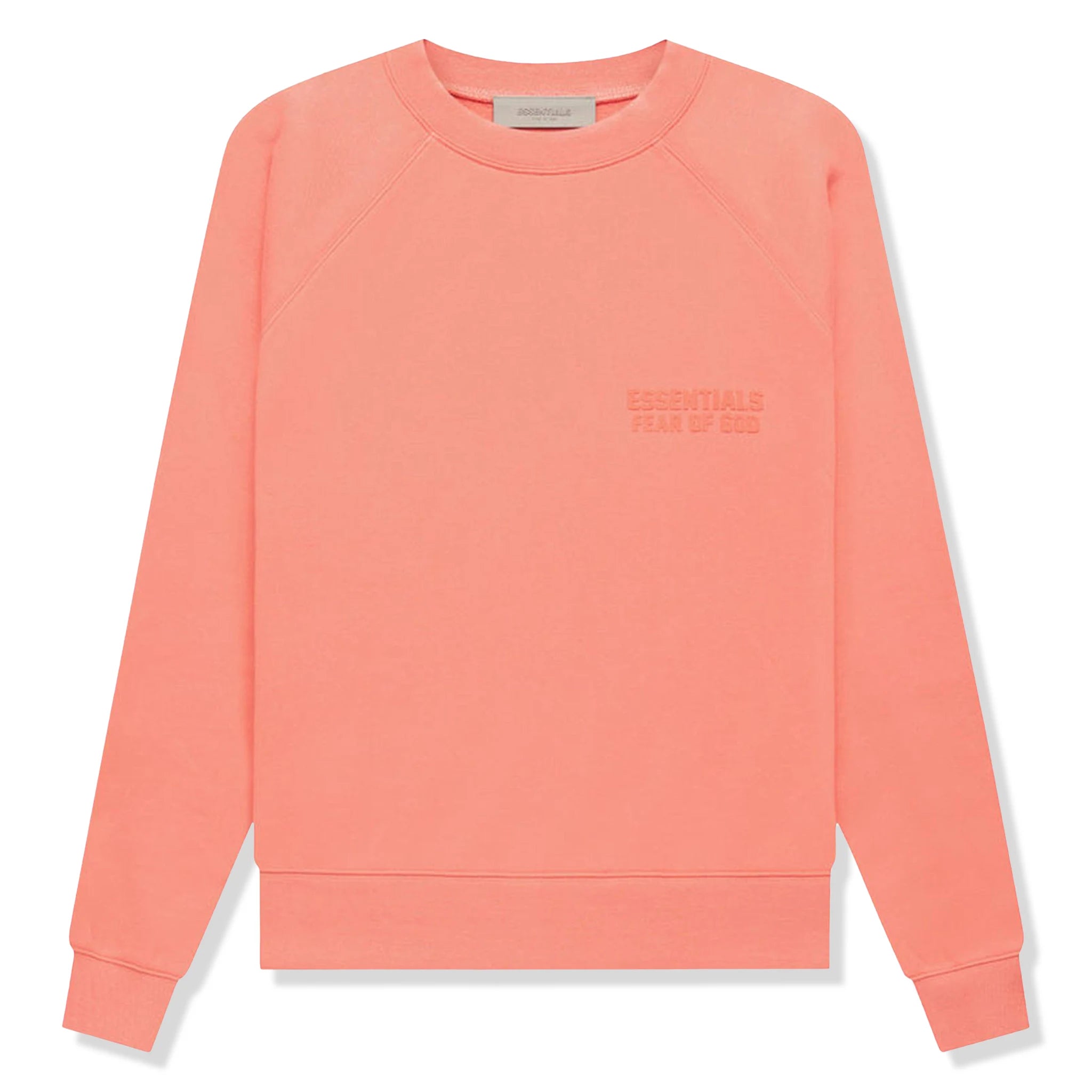 Front view of Fear Of God Essentials Coral Sweatshirt 192SU222042F