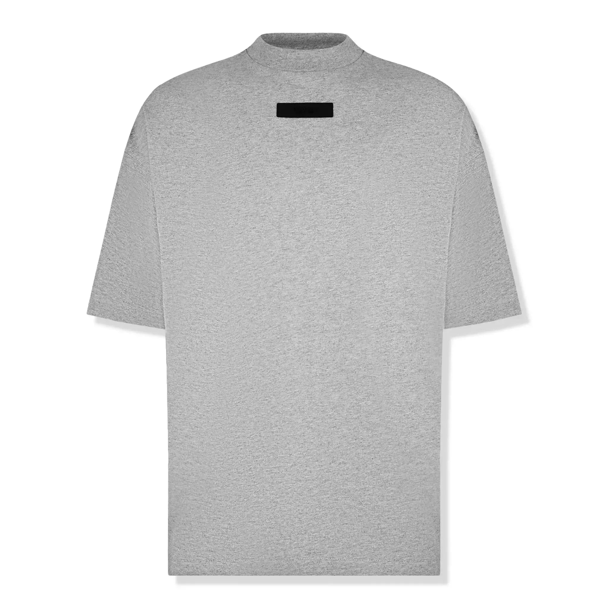 Fear Of God Essentials S/S Dark Heather Oatmeal Crewneck T Shirt