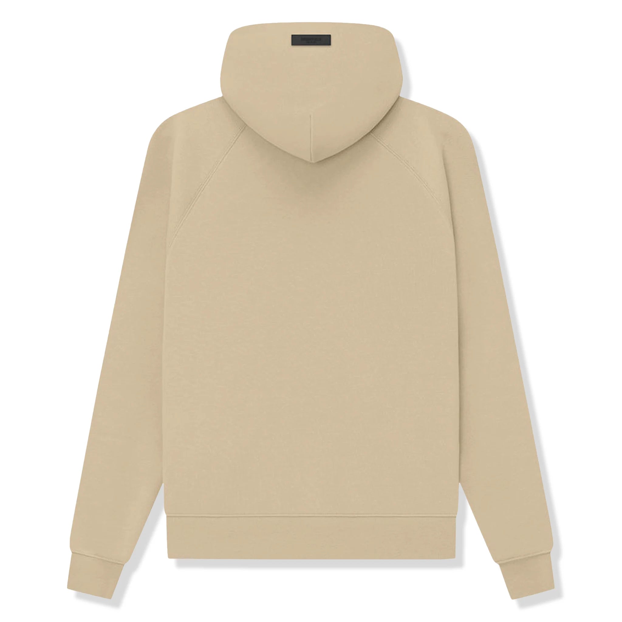 Back view of Fear Of God Essentials Sand Hoodie (SS23) 