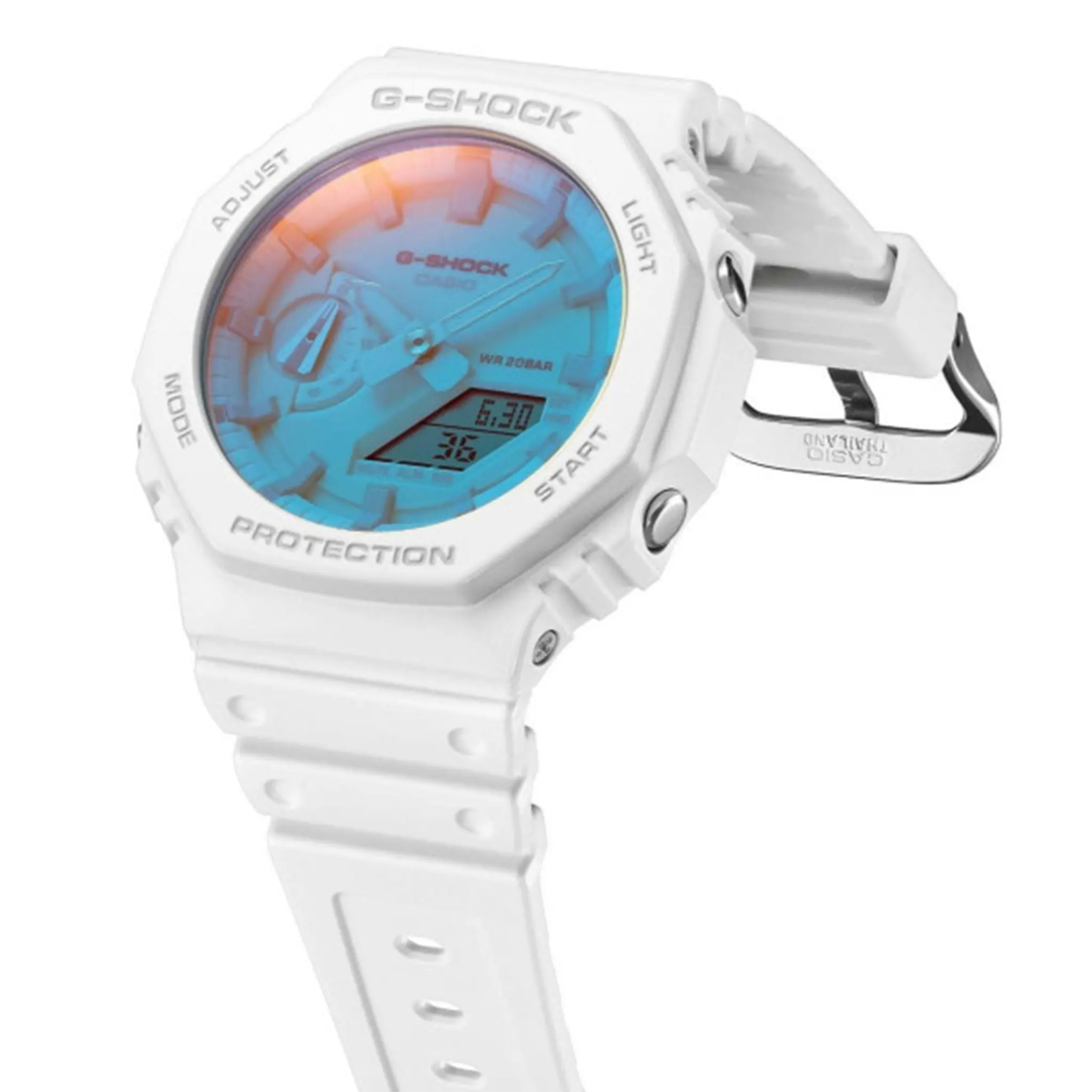 Front view of G-Shock Casio GA-2100TL-7AER White