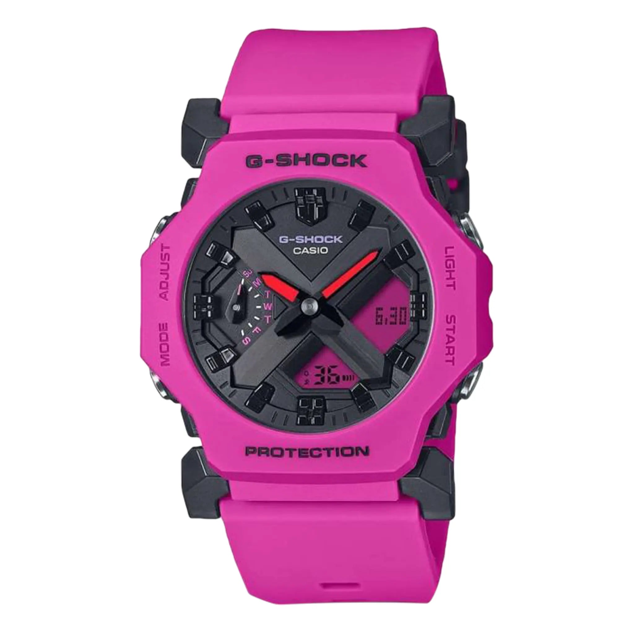 Front view of G-Shock Casio GA-2300-1AER 52 Pink