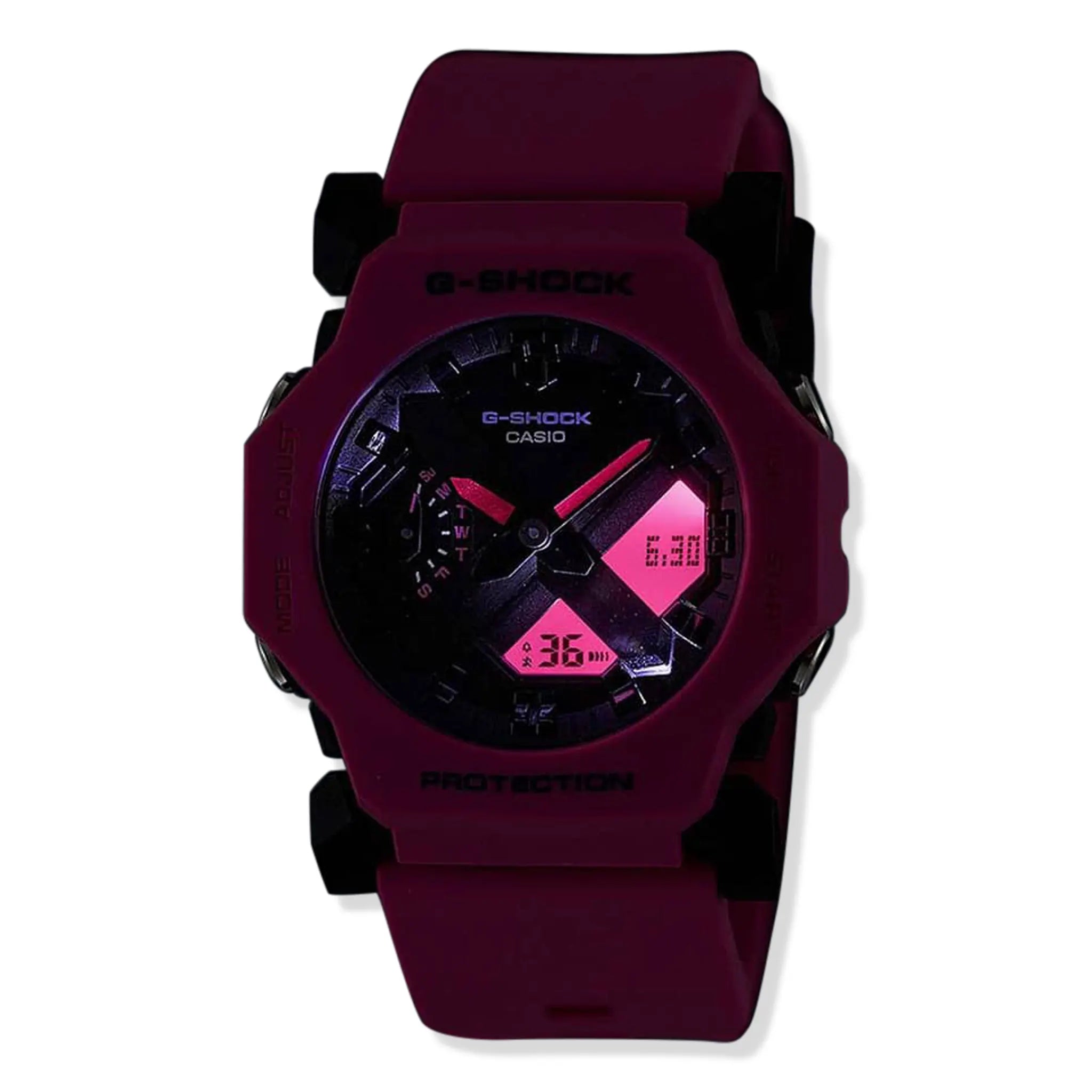 Front view of G-Shock Casio GA-2300-1AER 52 Pink