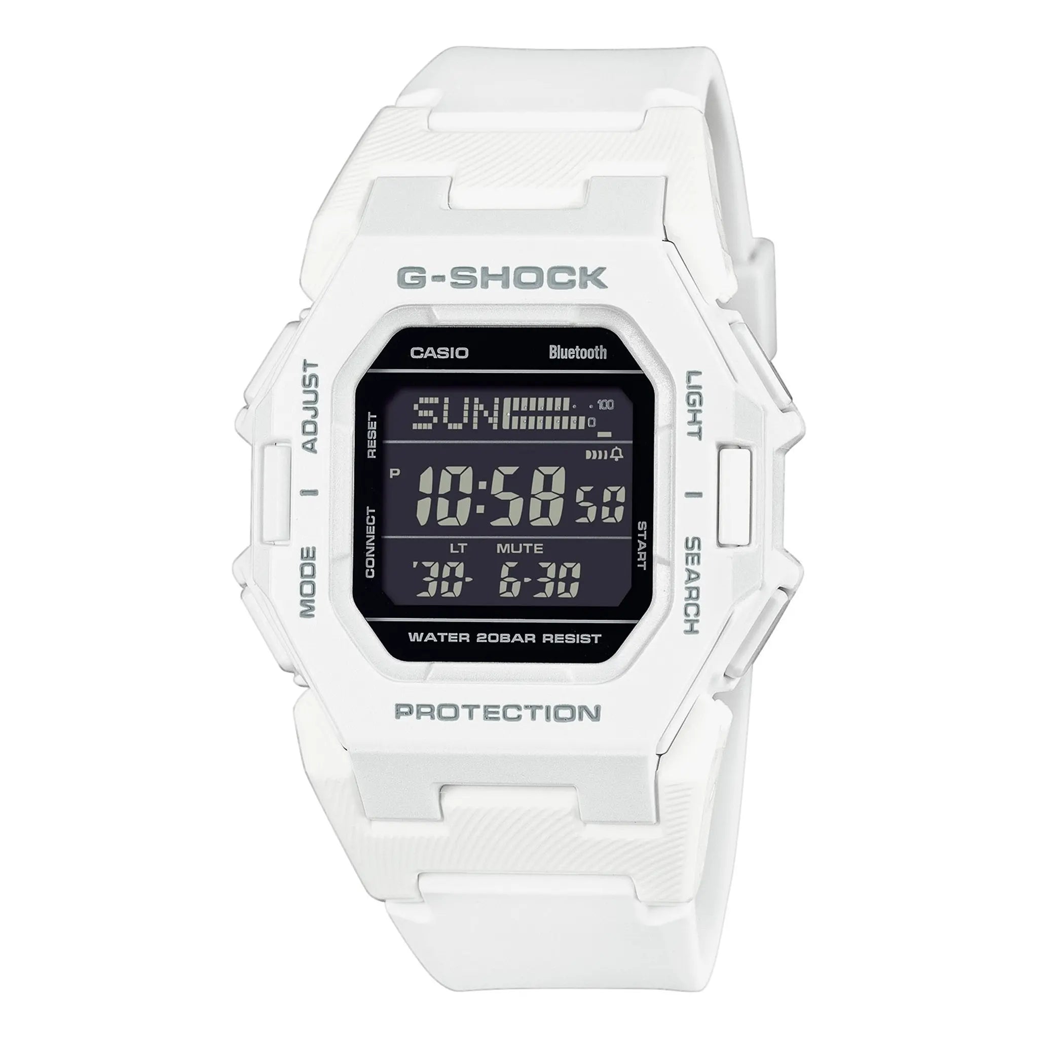 Front view of G-Shock Casio GD-B500-1ER White