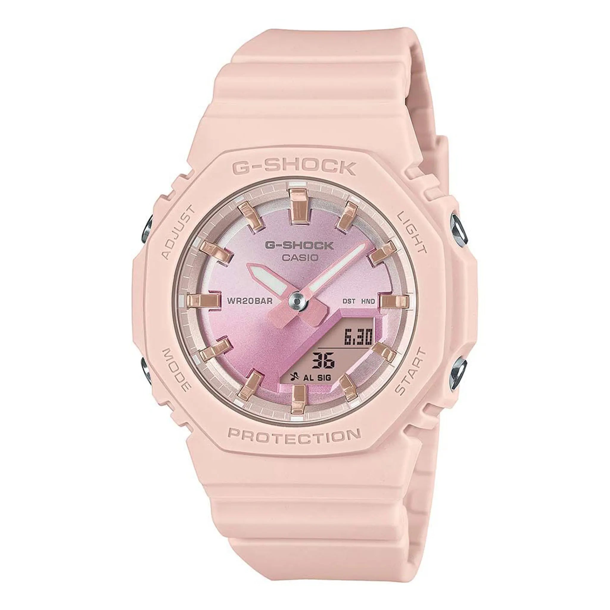 Front view of G-Shock Casio GMA-P2100SG-1AER 52 Pink 