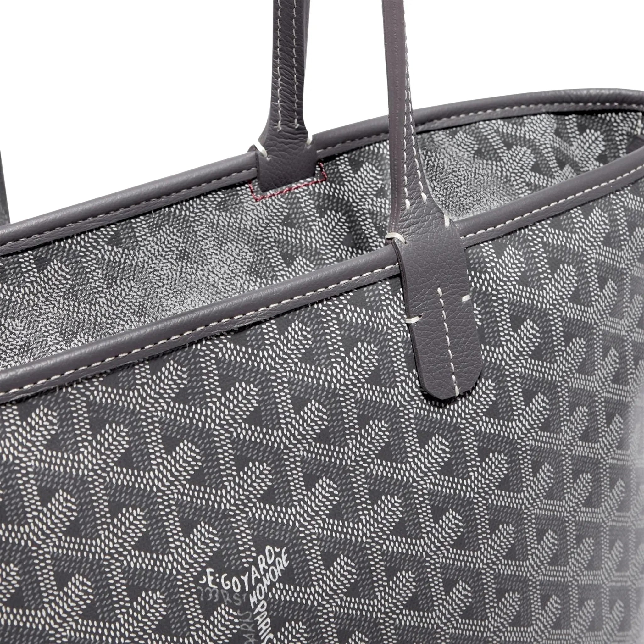 Detail view of Goyard Artois PM Bag Grey ARTOISPMLTY51CL51P