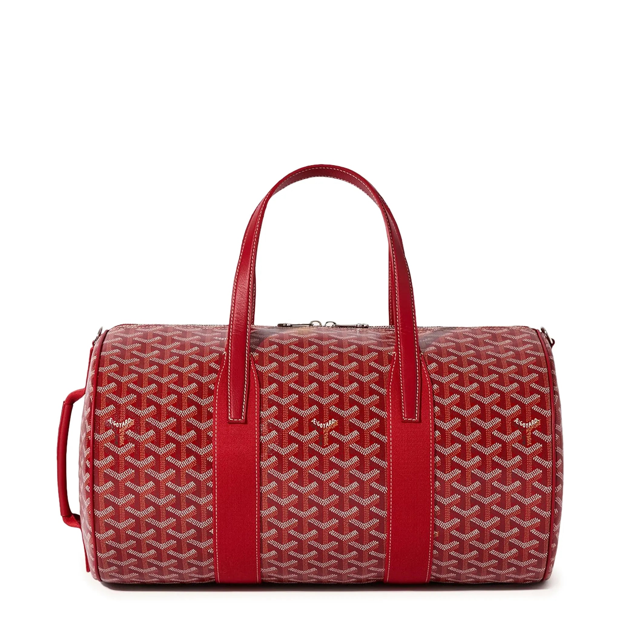 Front view of Goyard Barrel 40 Sports Bag Red BARREL040TY02CL02P