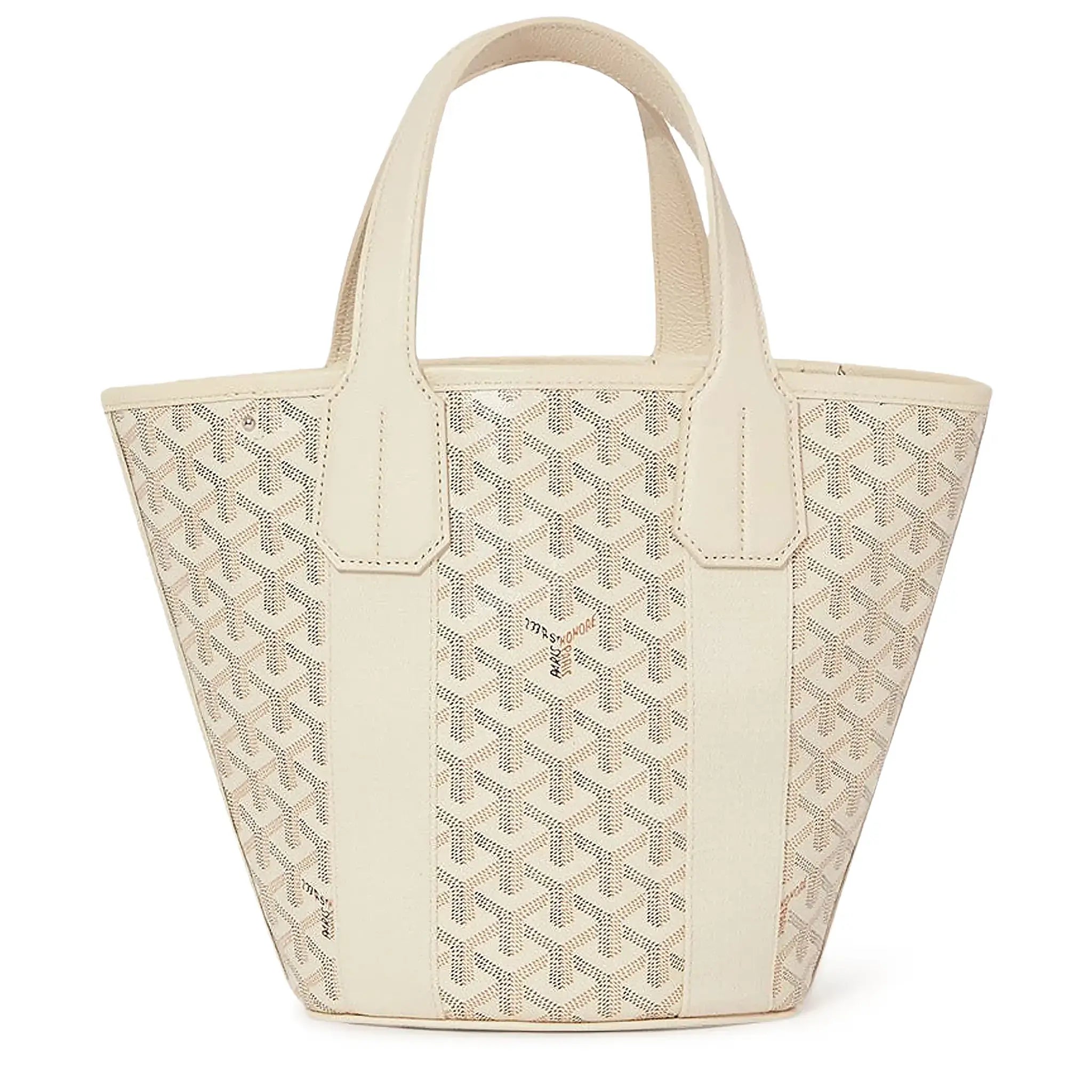 Back view of Goyard Belharra Sand PM Tote Bag BELHARPMLTY15CL15P