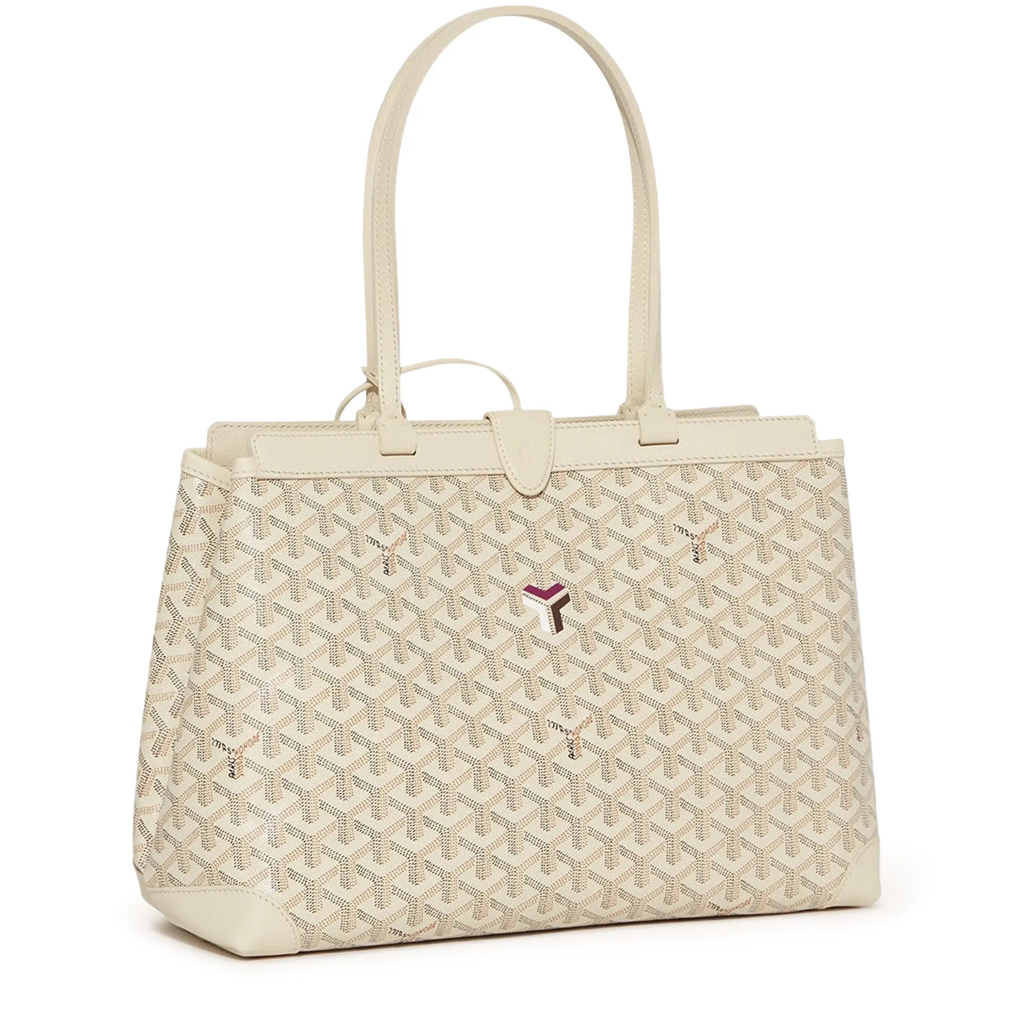 Front view of Goyard Bellechasse Biaude PM Bag Sand (2024) BELBIAPMLTY15CG15P