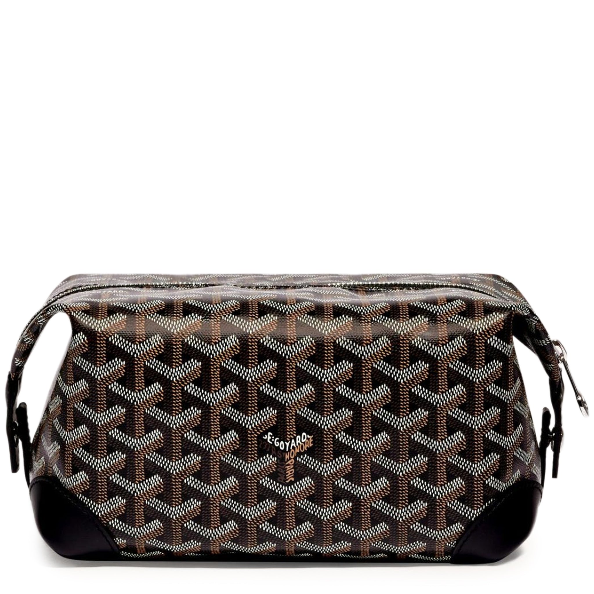 Goyard Jouvence Toiletry Bag MM Gray in Canvas/Calfskin with