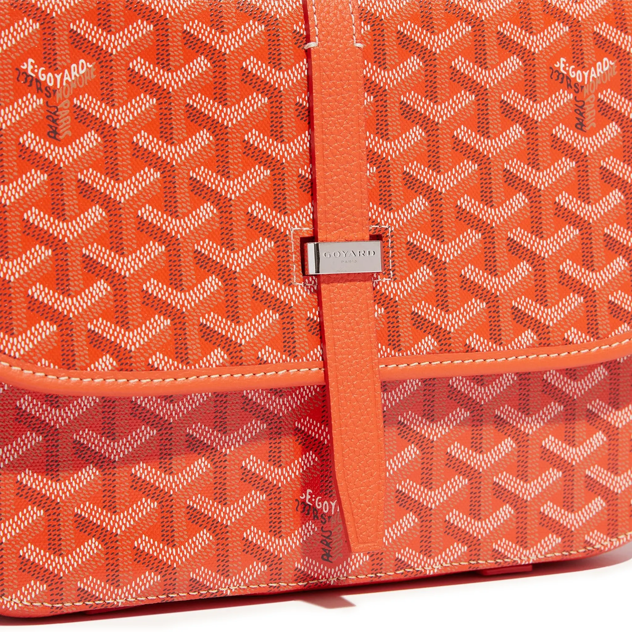 Detail view Goyard Goyardine Belvedere II Orange MM Messenger Bag