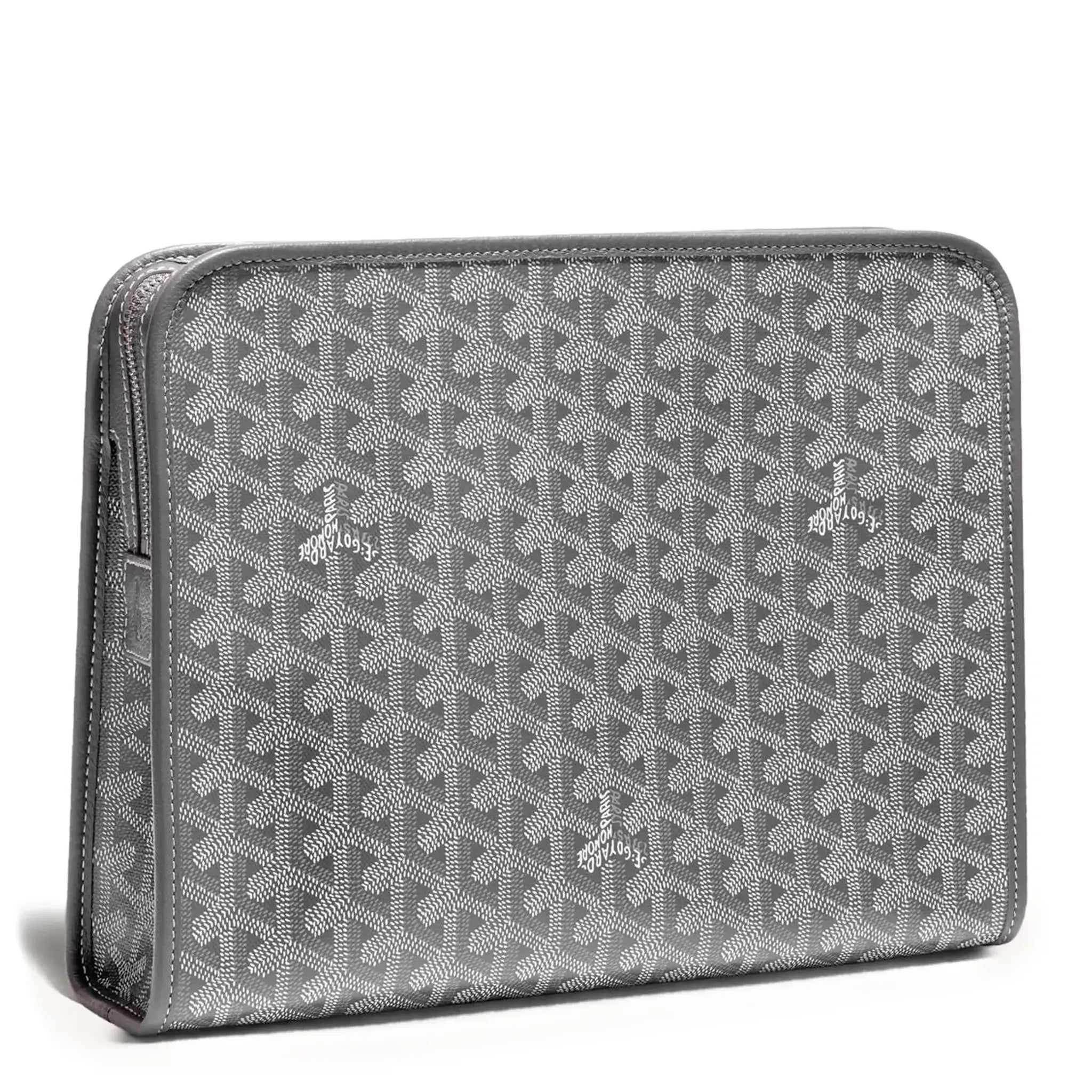 Back view of Goyard Jouvence GM Grey Washbag JOUVENGMLTY51CL51P