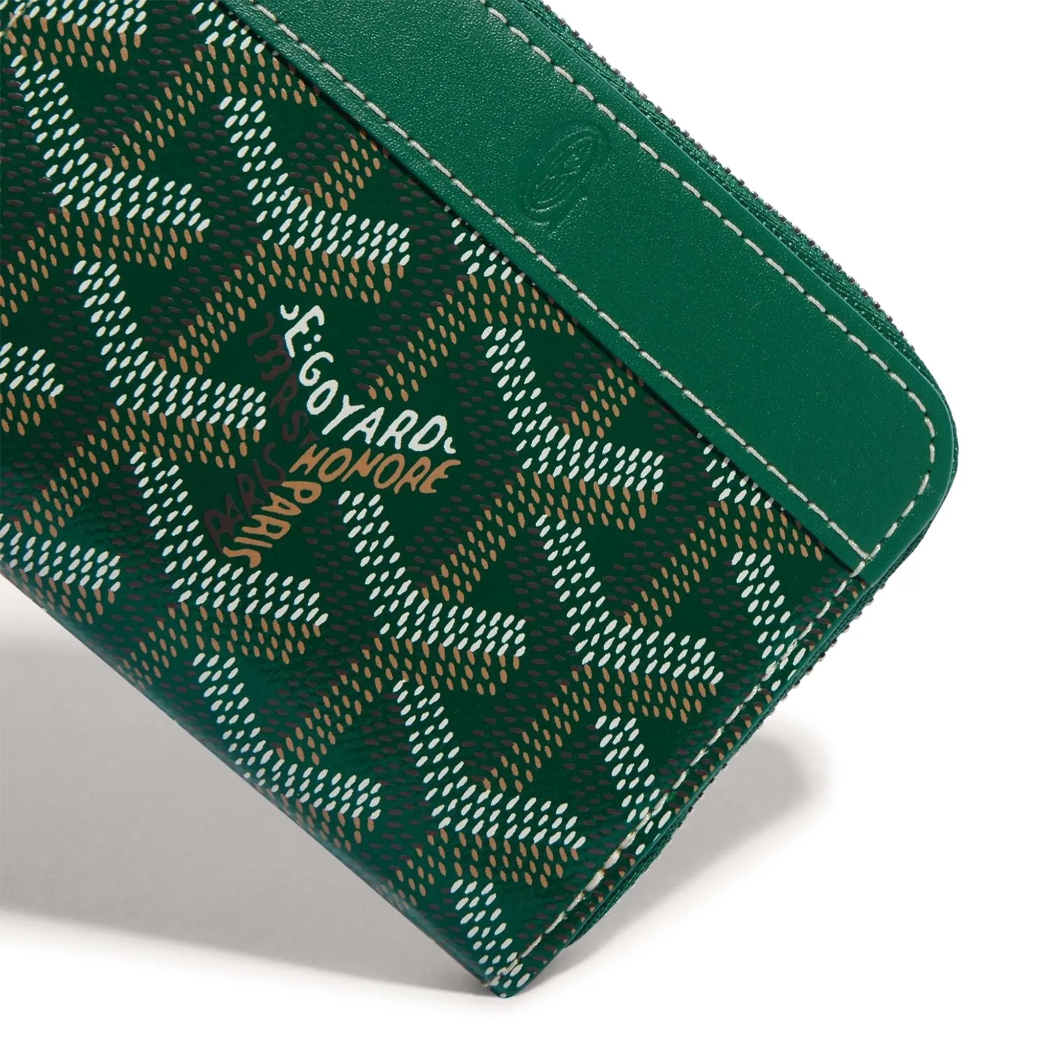 Detail view of Goyard Matignon Green Mini Wallet MATIGNMINTY09CL09P